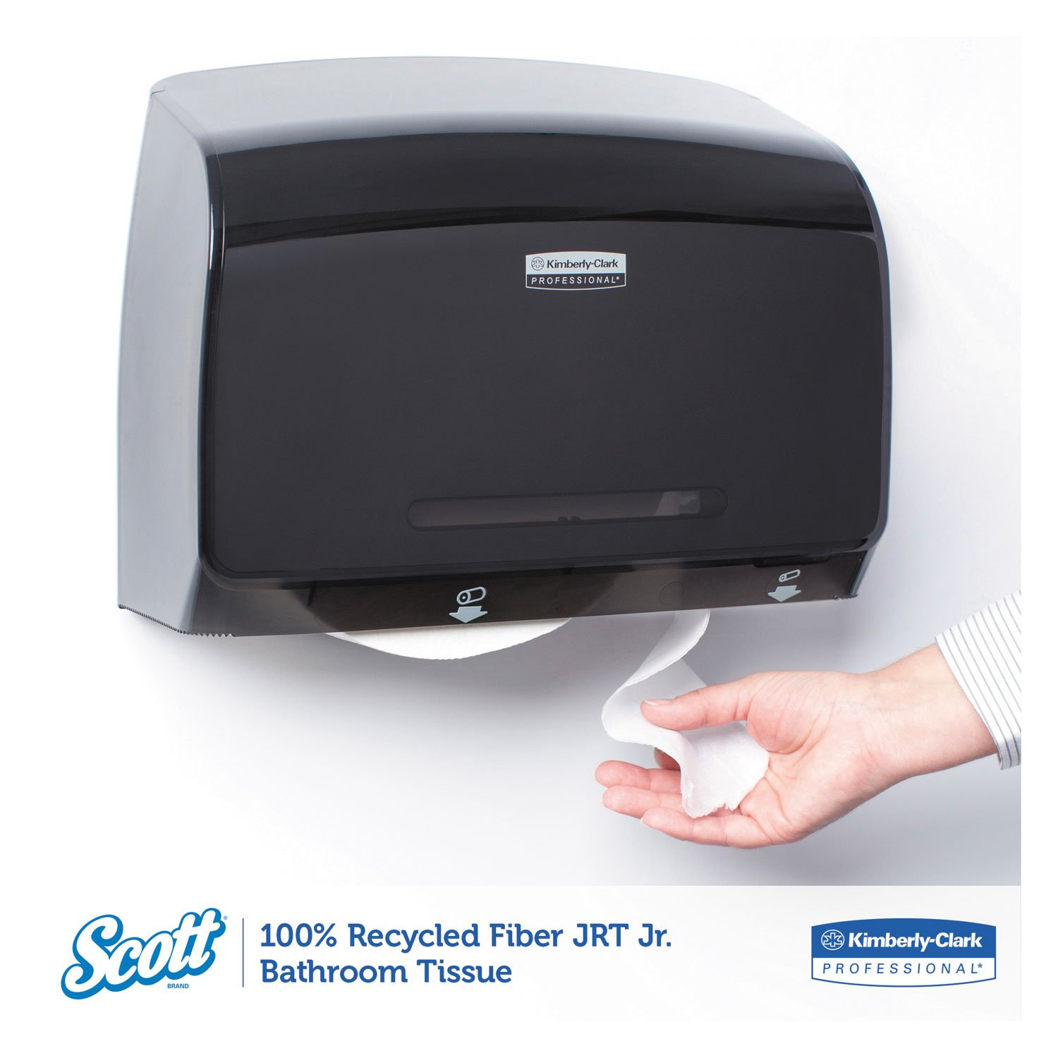 Professional Scott 100% Recycled Fiber JRT Jr. Bathroom Tissue KCC 67805