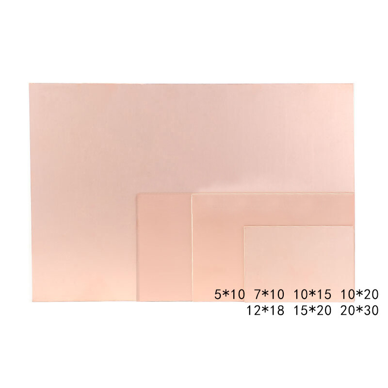 PCB Circuit Board Single-sided HB Bakelite Copper Clad Laminate 5x10cm ~ 20x30cm