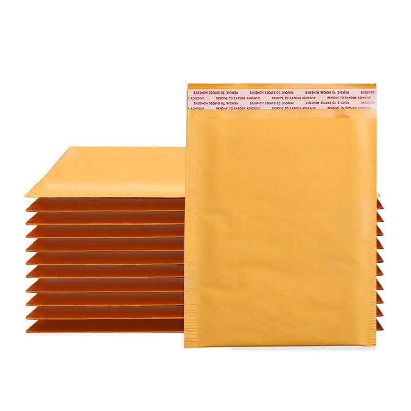 50 Pack #0 6.5×10 inch Kraft Bubble Envelopes Padded Seal Shipping Bag Mailers