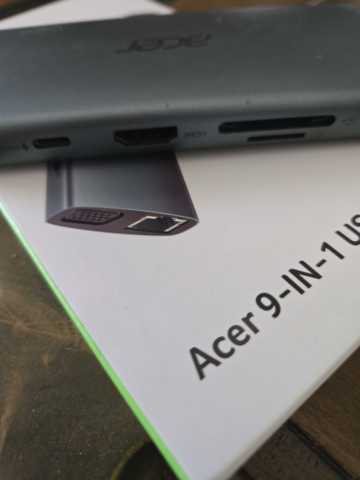 Acer 9-In-1 USB C Hub 4K HDMI, Ethernet Adapter, 5Gbps USBA 3.0, SD Card …