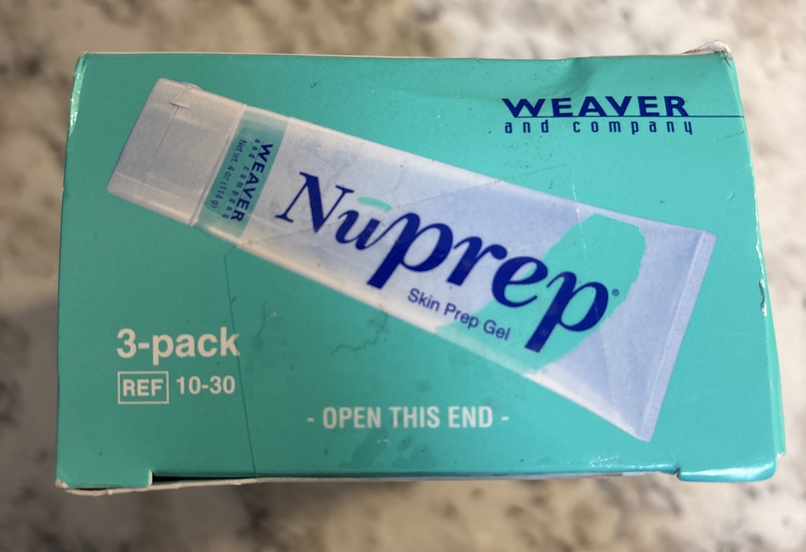 Weaver NUPREP Skin Prep Gel 4 oz. (1 Box of 3 Units)
