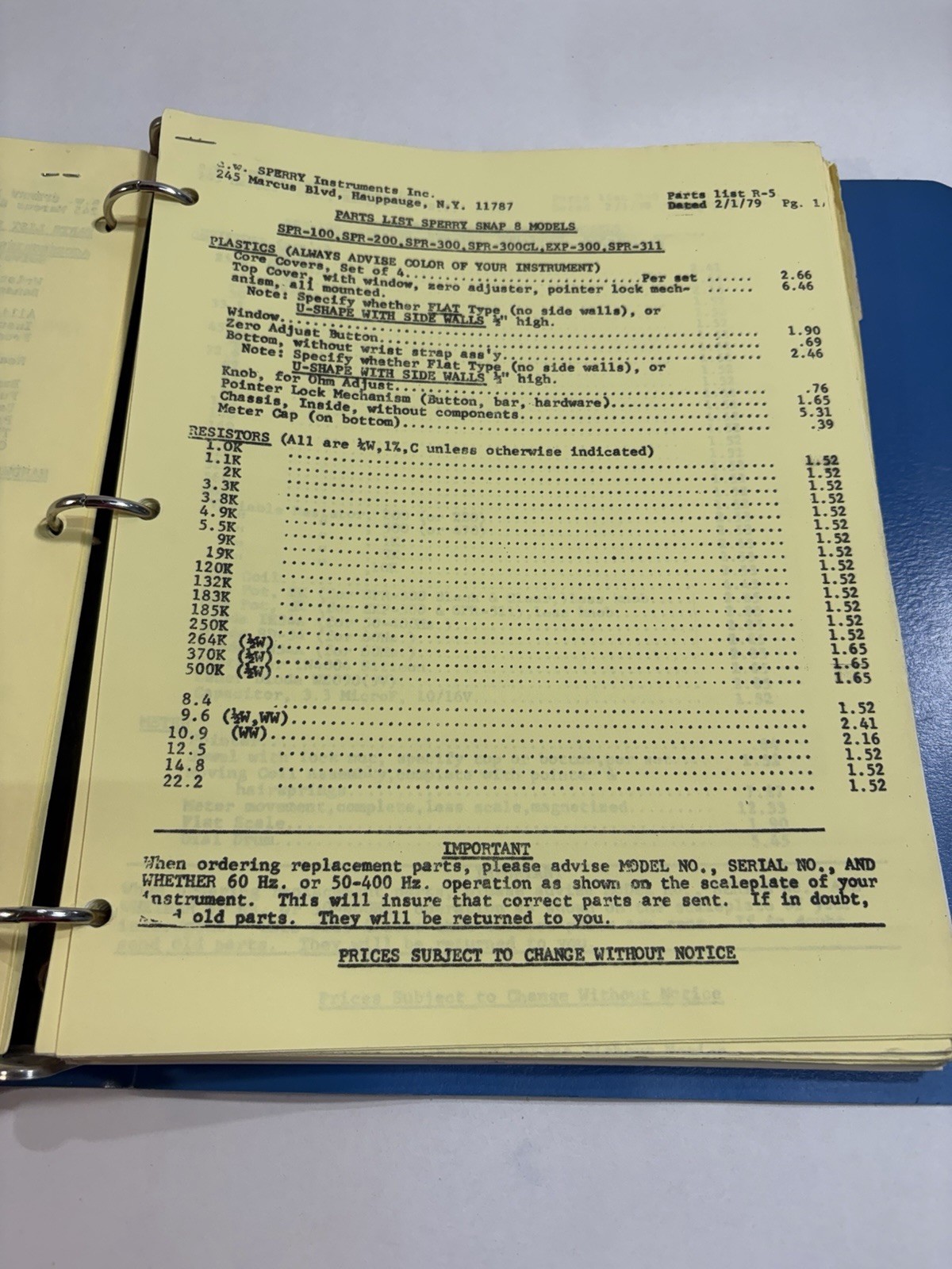 A.W. SPERRY Analog and Digital SNAP-AROUNDS MULTI-TESTERS Guide Book Manual