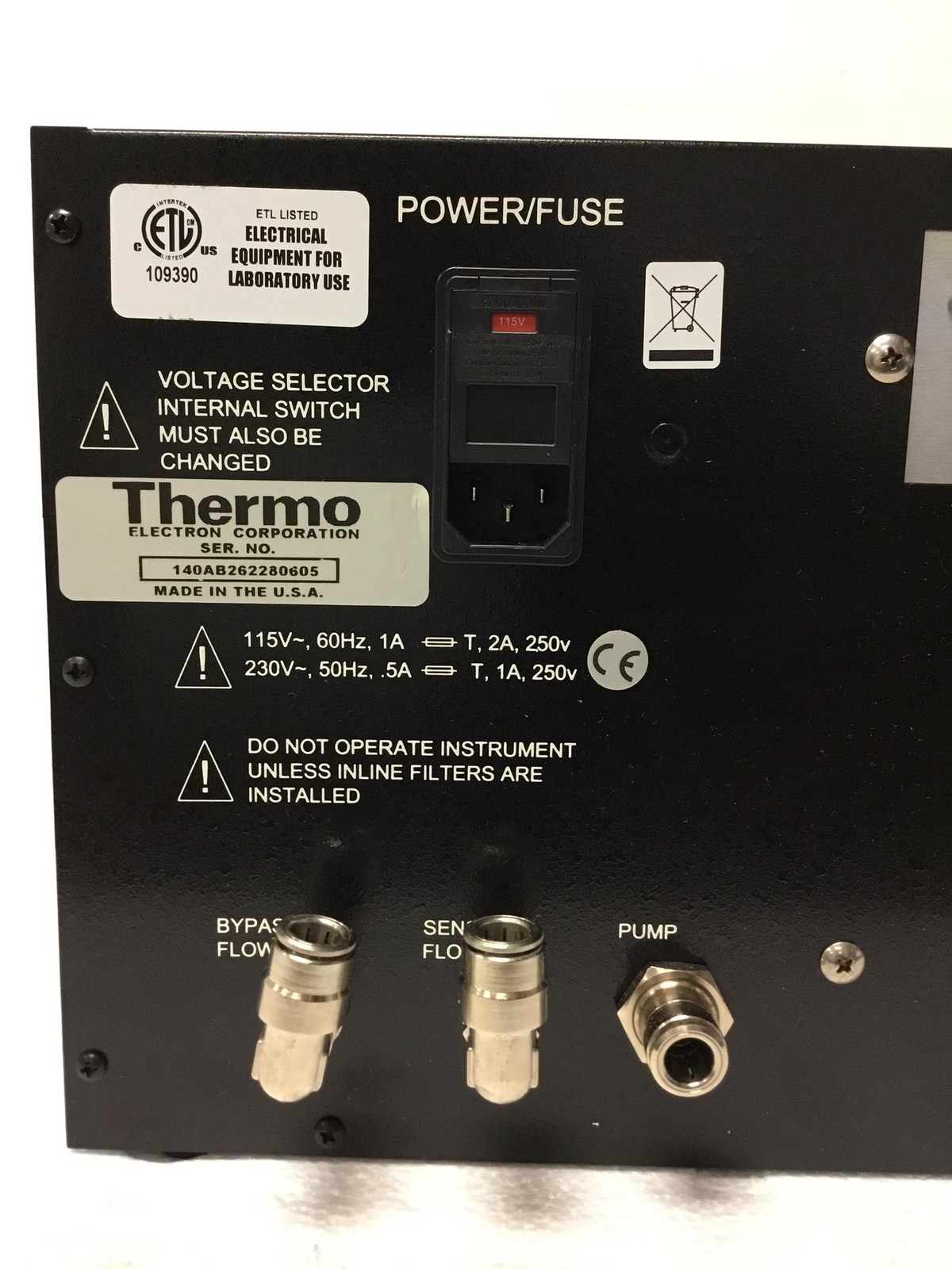 NEW Thermo Electron RP Series 1400A TEOM Series Control Unit W/ Power Cord