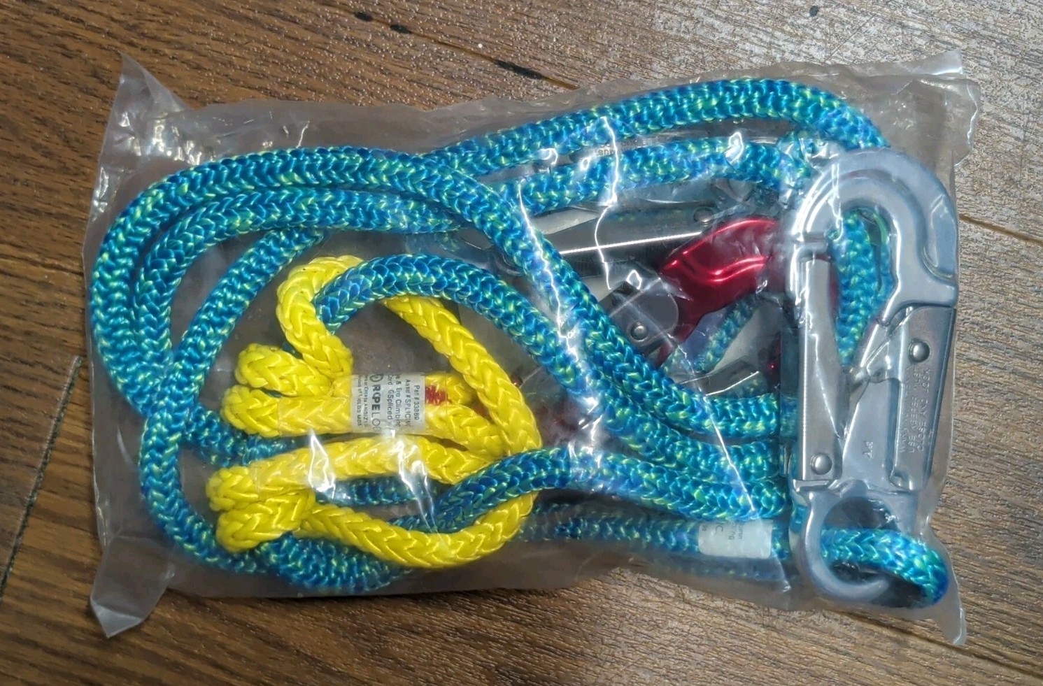 Ropelogic Grizzly Spliced 2-in-1 Lanyard 1/2″ x 10ft Lightning Blue (33302)