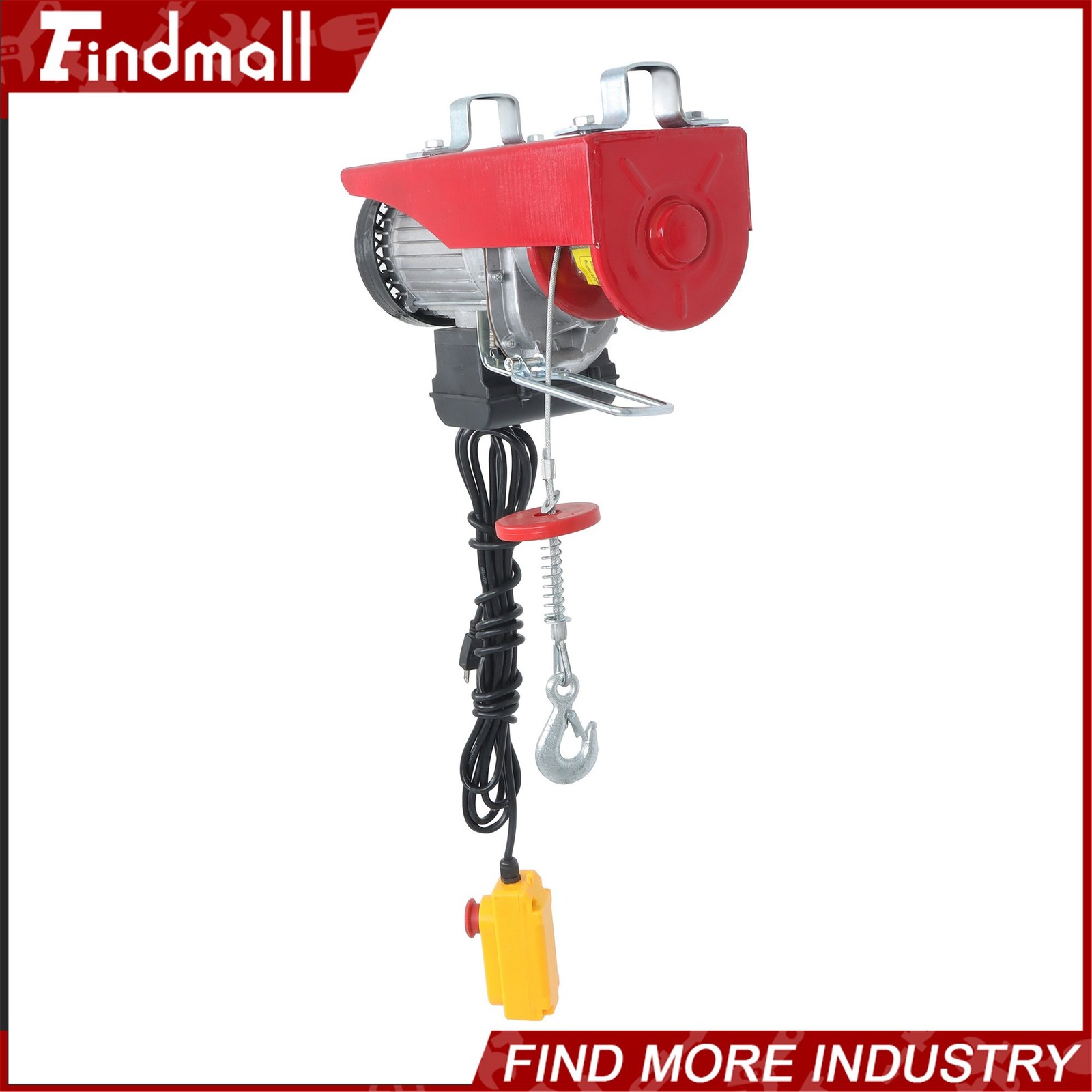 Findmall Electric Hoist 1320lbs Crane Winch with 14FT Wired Remote Control 110V