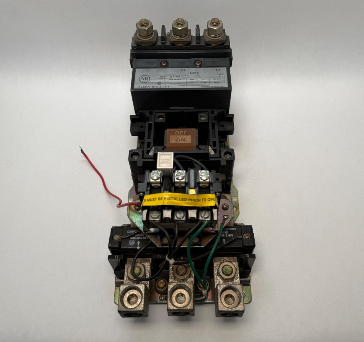 Allen-Bradley 509-FOD SER L Size 5 Magnetic Motor Starter 75-200HP 200-575V AC