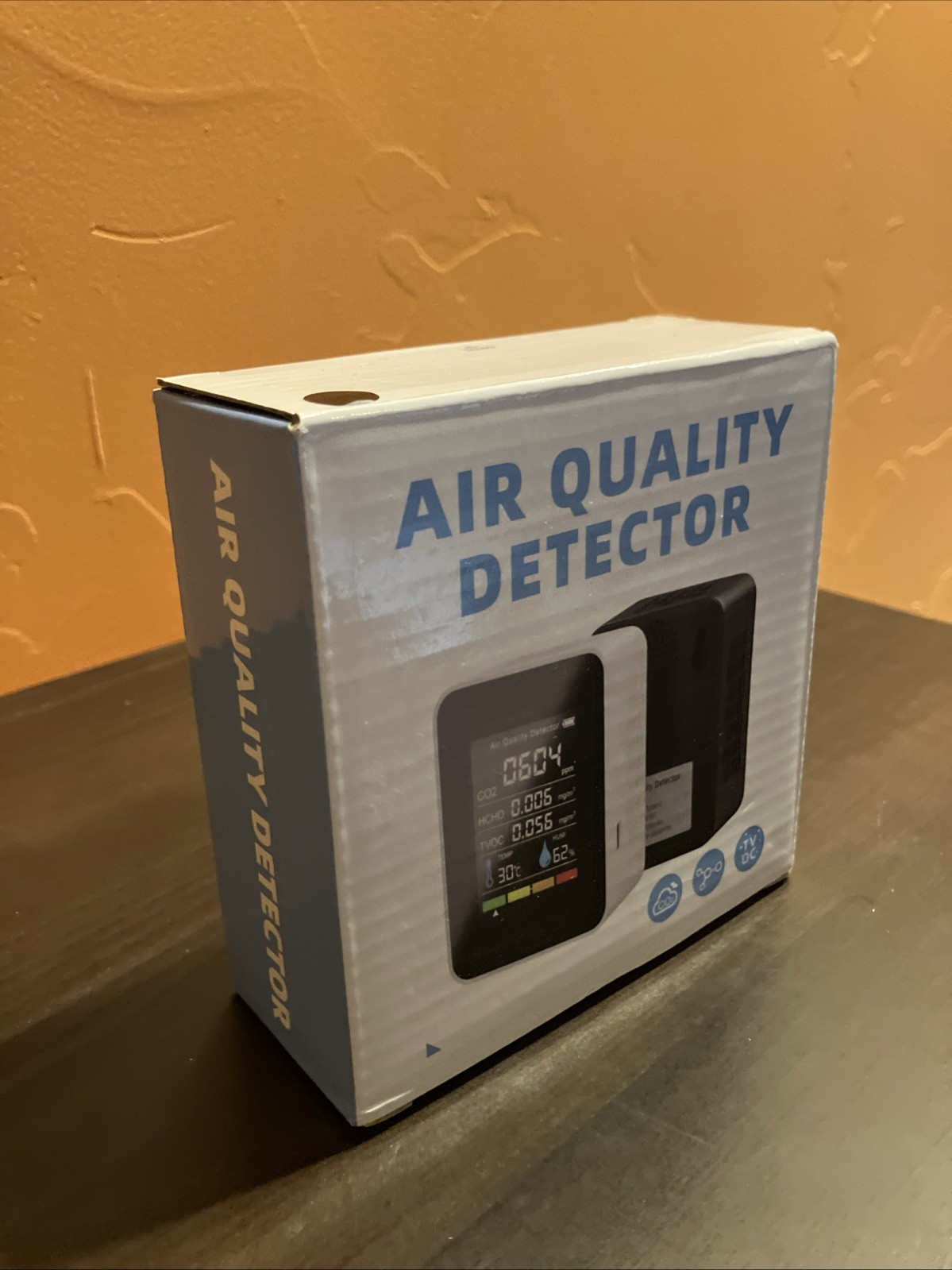 5 in 1 Air Quality Monitor HCHO TVOC Tempe Humidity CO2 Carbon Dioxide Detector