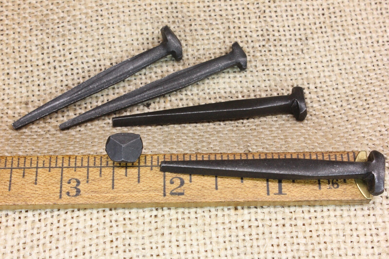2″ Rosehead nails antique square wrought iron vintage rustic Decorative look