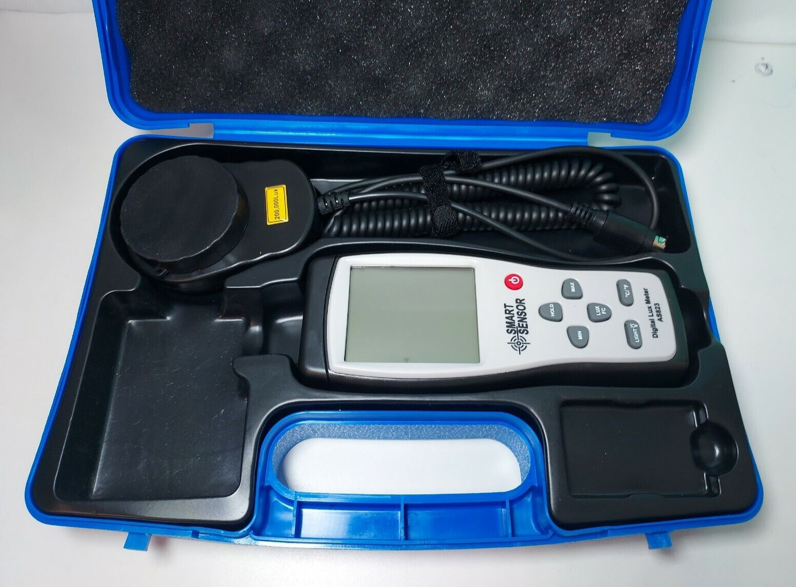 Smart Sensor AS823 Digital Lux Illuminance Flow Meter Light 1-200,000LUX mz