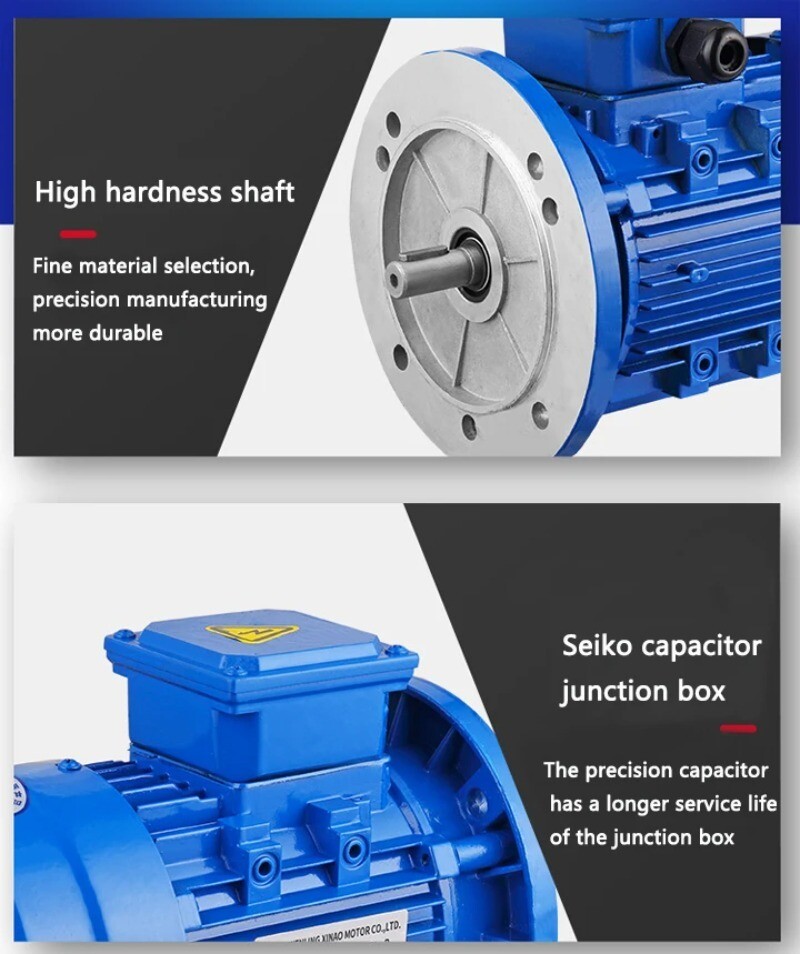 Three-phase Step Electric Motor Aluminium Shell Motor 380V Copper 1400rpm 0.37w