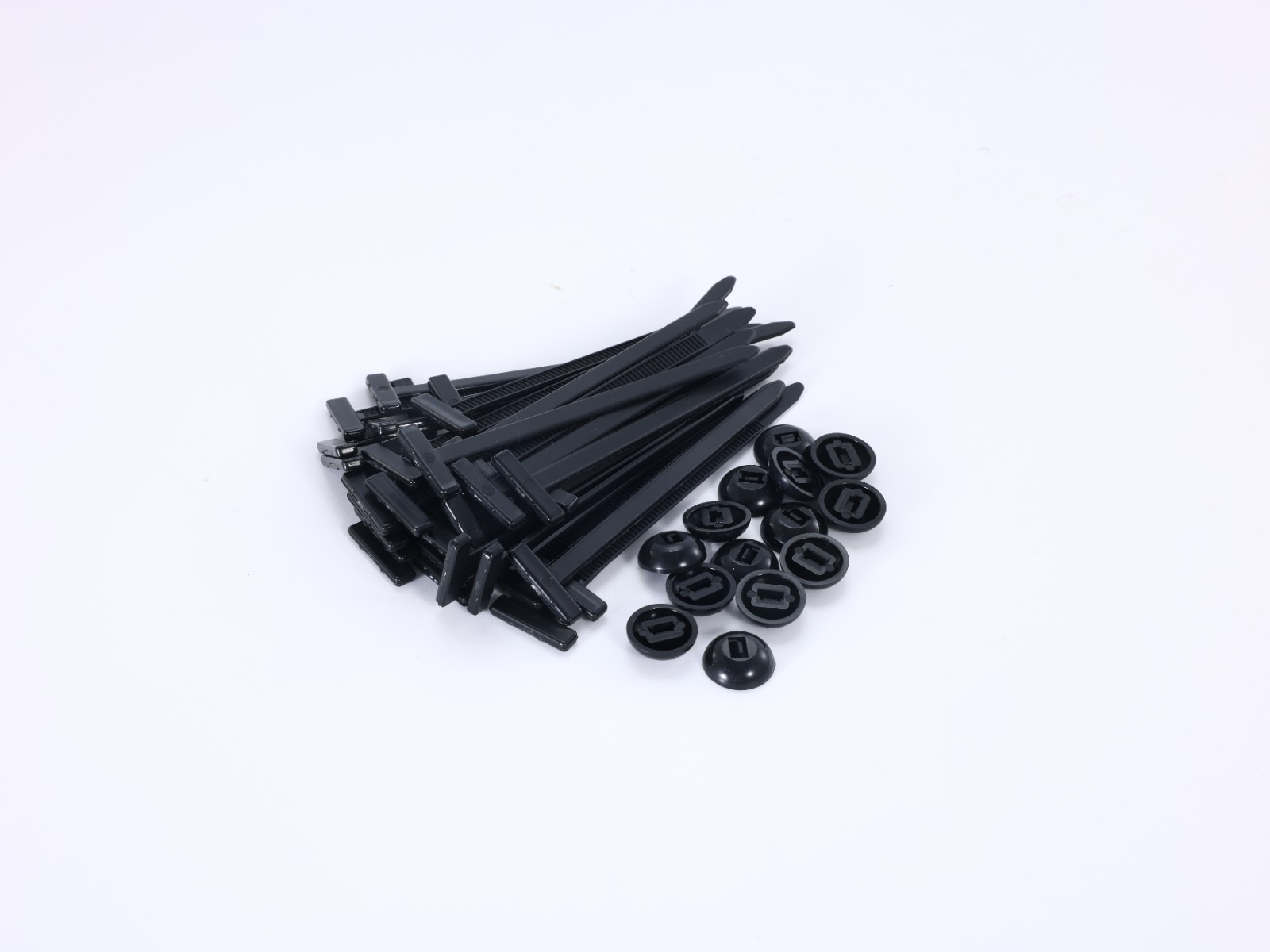 50PCS Nylon Universal Cable Heavy Duty Tie Buckle Self Locking Zip Ties Holder