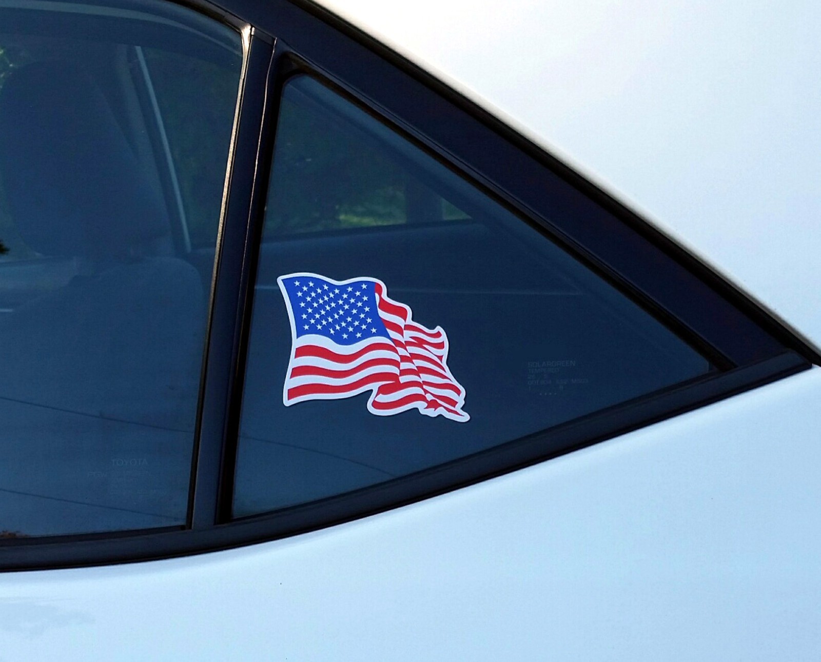 2 John Deere Classic 4 Leg Deer 5.75″ x 4.5″ Vinyl Decal Sticker & US Flag