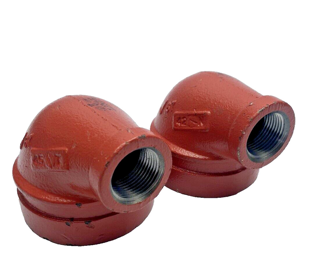 Victaulic Style 67 Reducing Elbow 2-1/2″ Grooved x 1″ NPT Thread Pipe Fitting