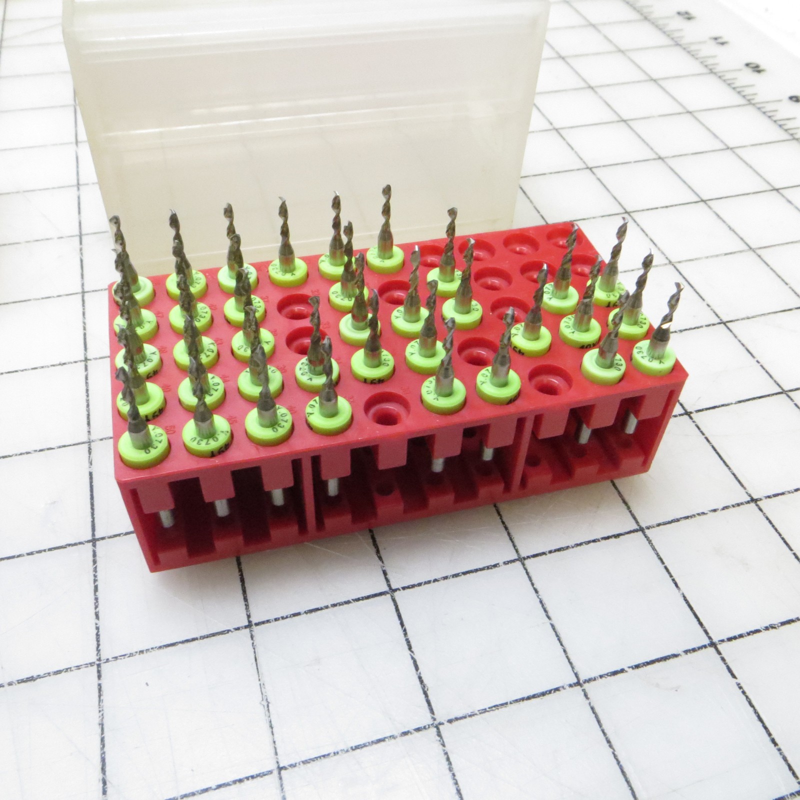 1/8″ Shank Precision PCB CNC Drill / Router Bits Mixed Lot of 560 Thicker Gauges