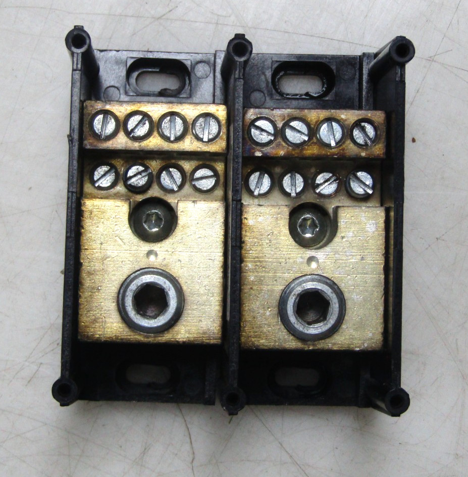 🙌 FERRAZ SHAWMUT 600 VAC POWER DISTRIBUTION BLOCK 2 POLE 66630 & 66631