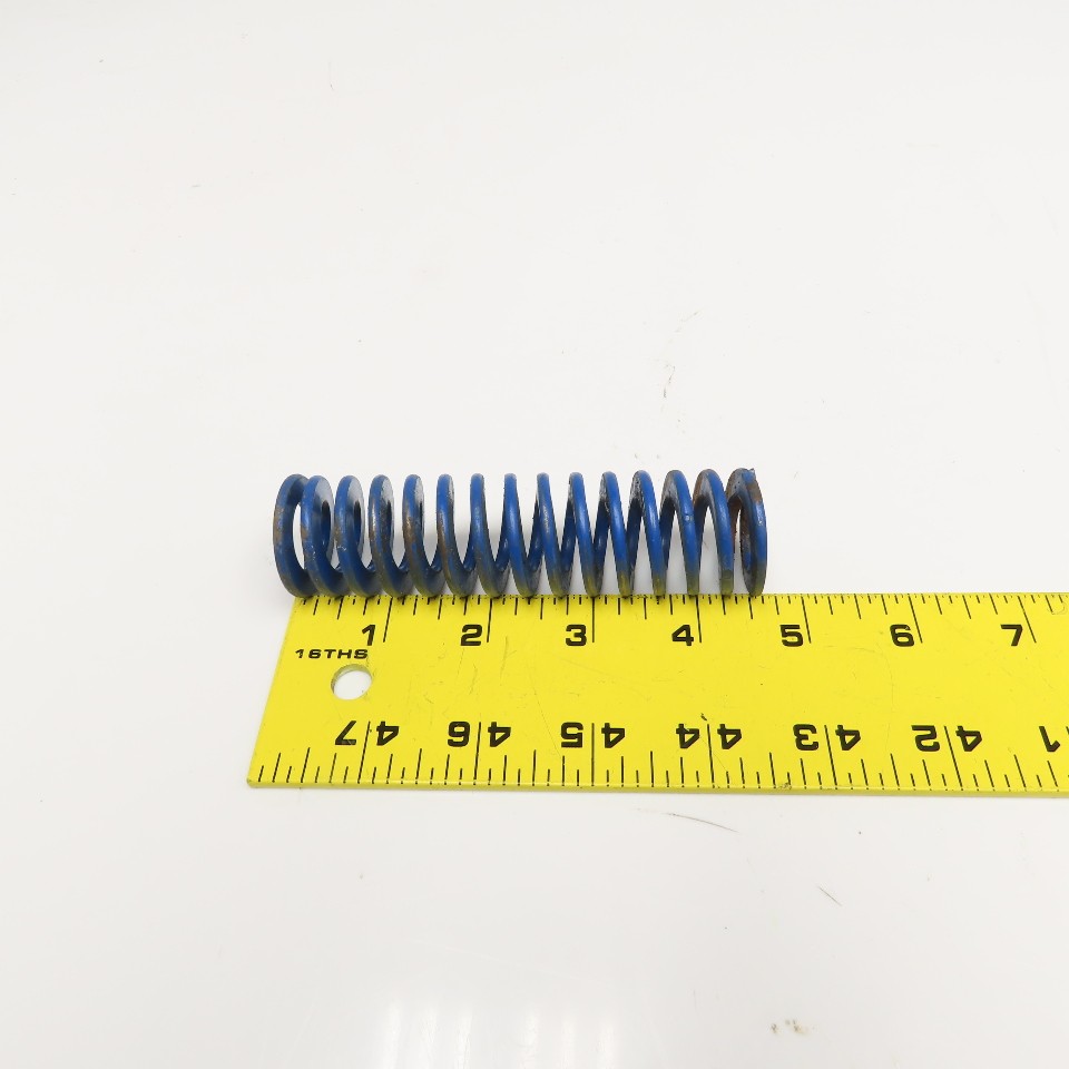 5/8″ x 1-1/4″ Flat Wire Compression Blue Die Spring 4-5-1/2″ OAL Lot Of 16