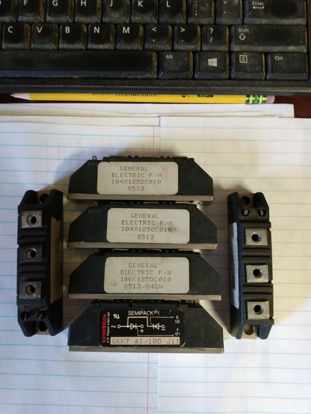 Lot Of 6 Semikron SKKT41/10D J11 Power Block GE 104X125DC010