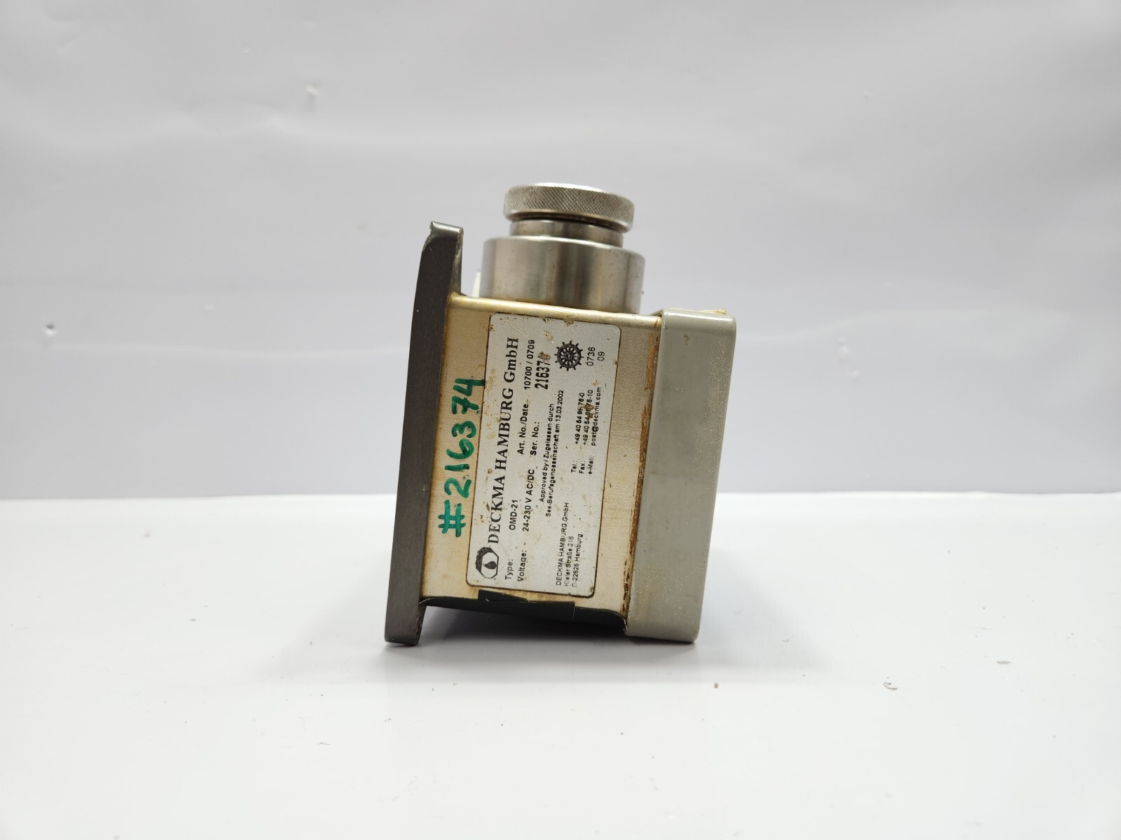 DECKMA HAMBURG OMD-21 OIL MONITORING DEVICE 10700