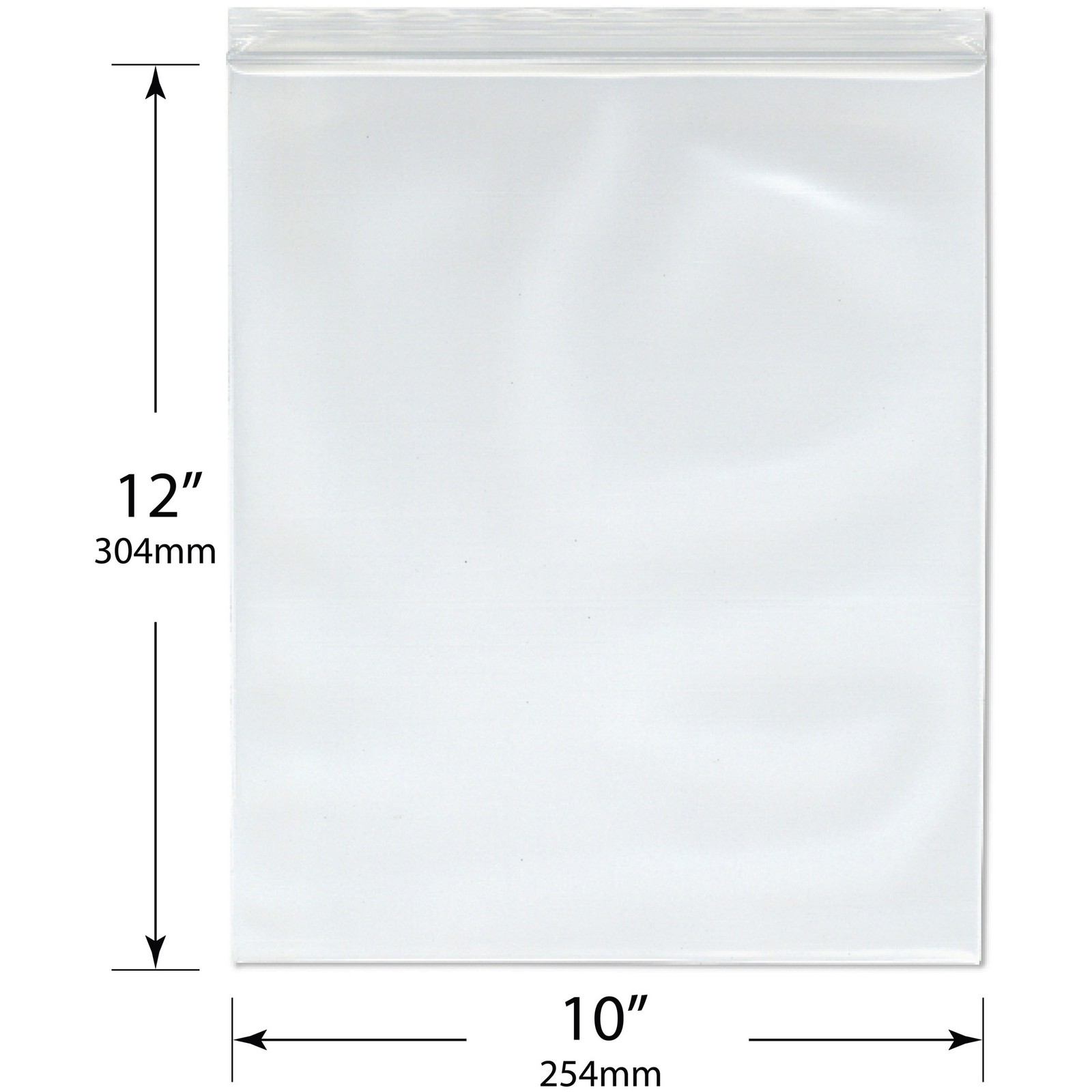 Plymor 10″ x 12″, 8 Mil Extra Thick Heavy Duty Zipper Reclosable Plastic Bags