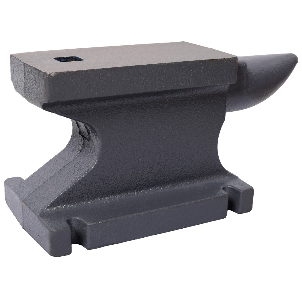55LB(25KG) Gray Cast Iron Anvil, Square Horn & Stable Base