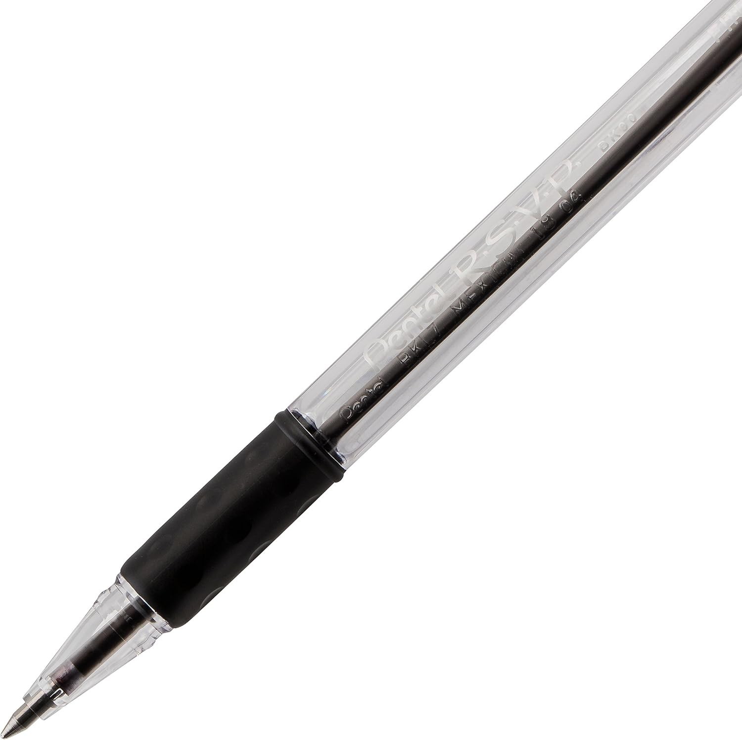 Ergonomic RSVP Ballpoint Pen Set – Black Ink 0.7mm, Pack of 5 for Everyday Use