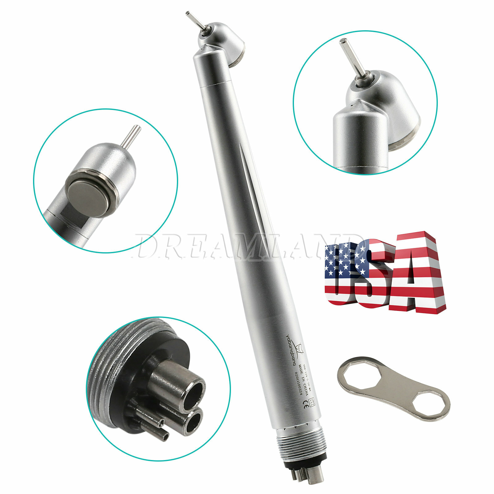 1-5* Turbina Dental 45 Grados Pieza de Mano Quirúrgica de Alta Velocidad WCA4