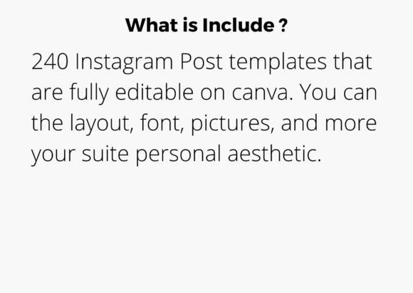 240 Social Media Canva Templates Bundle Instagram Post Story Editable Templates