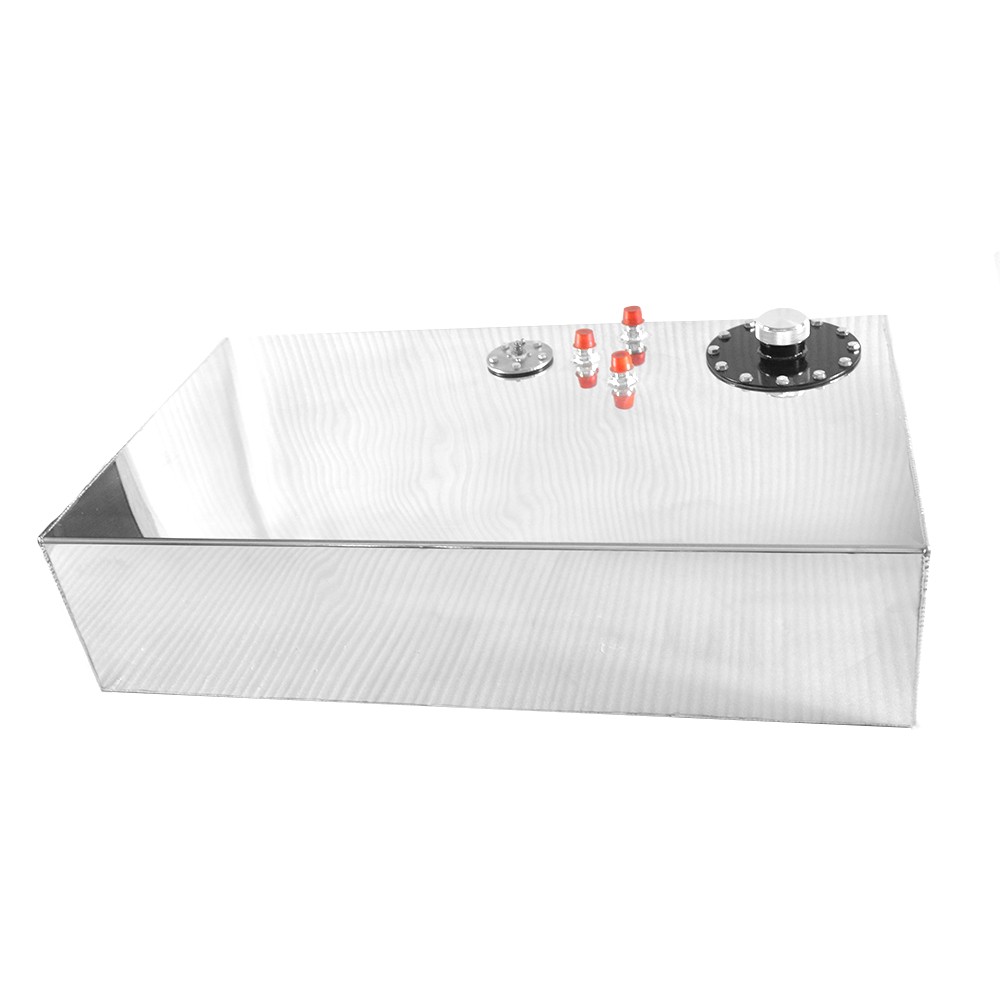 17 Gallon 70L Universal Aluminum Fuel Tank Oil Level Sensor Silver