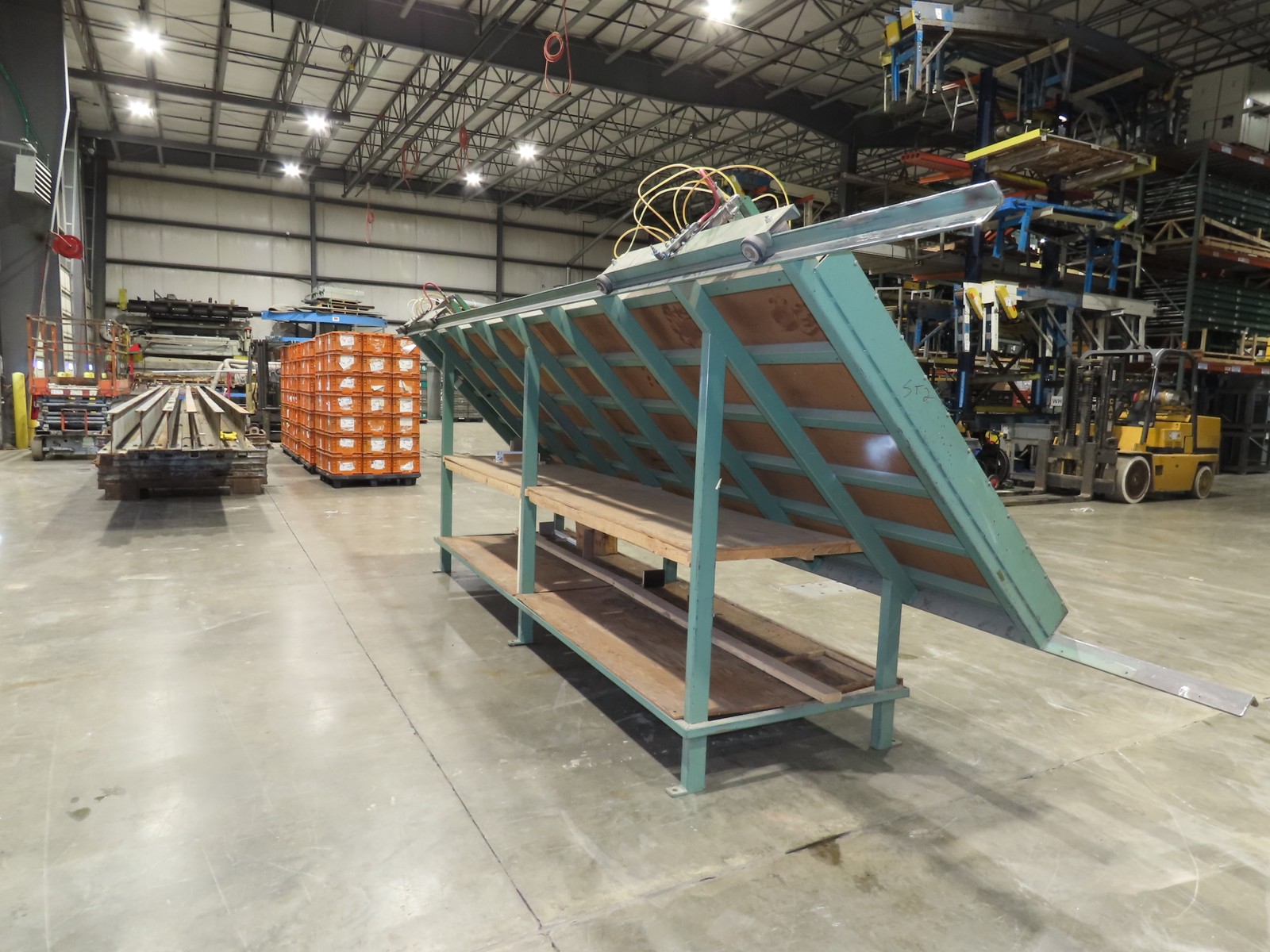 5’x 16′ Face Frame Assembly Table Pneumatic Dual Clamp Steel Frame