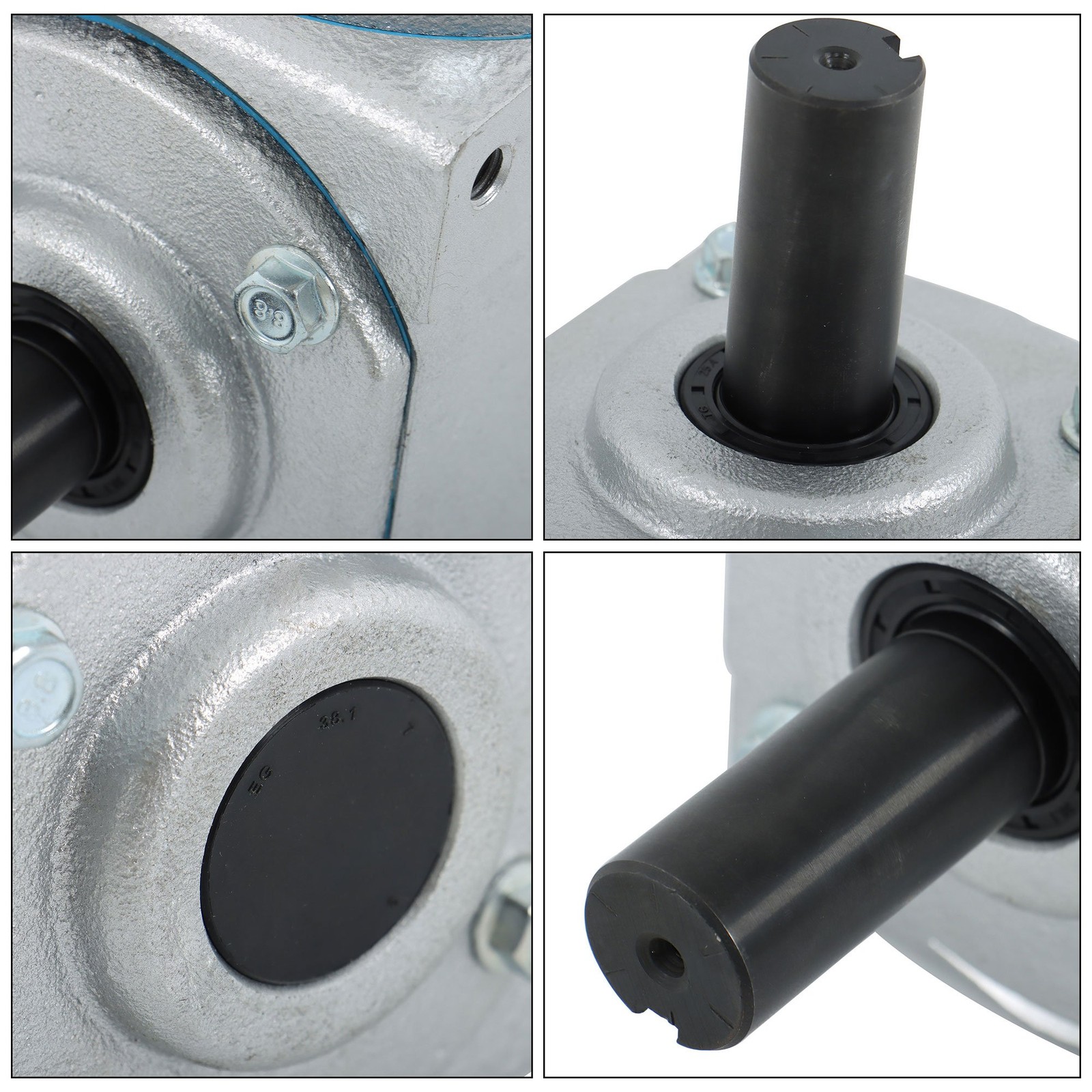 40 HP Right Angle Bevel Gearbox For Crosshole And Keyed Shaft 19455-SR-KW-PH-GR