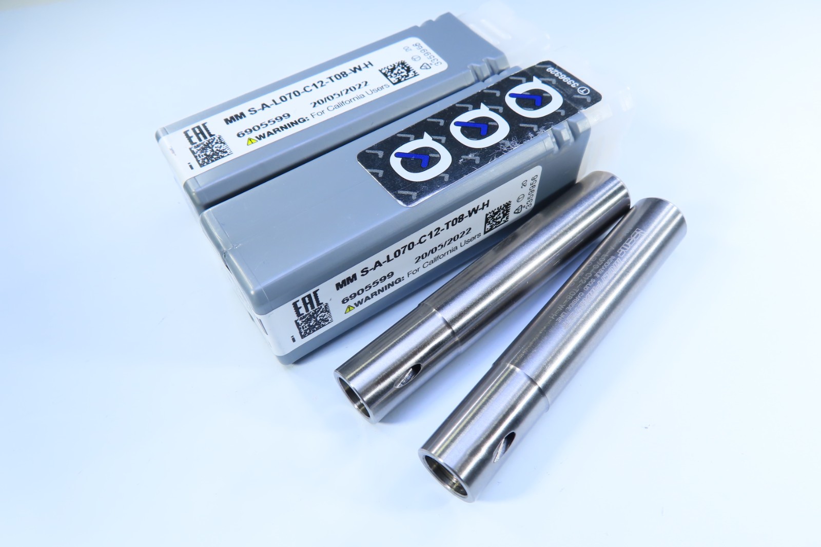 LOT ( 2 ) NEW ISCAR MM S-A-L070-C12-T08 INTERCHANGEABLE MILLING END MILL TOOLS