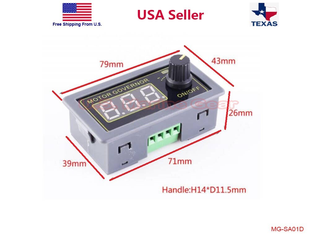 5V-30V Voltage Regulator DC Motor Speed Controller PWM Frequency Duty Cycle LED