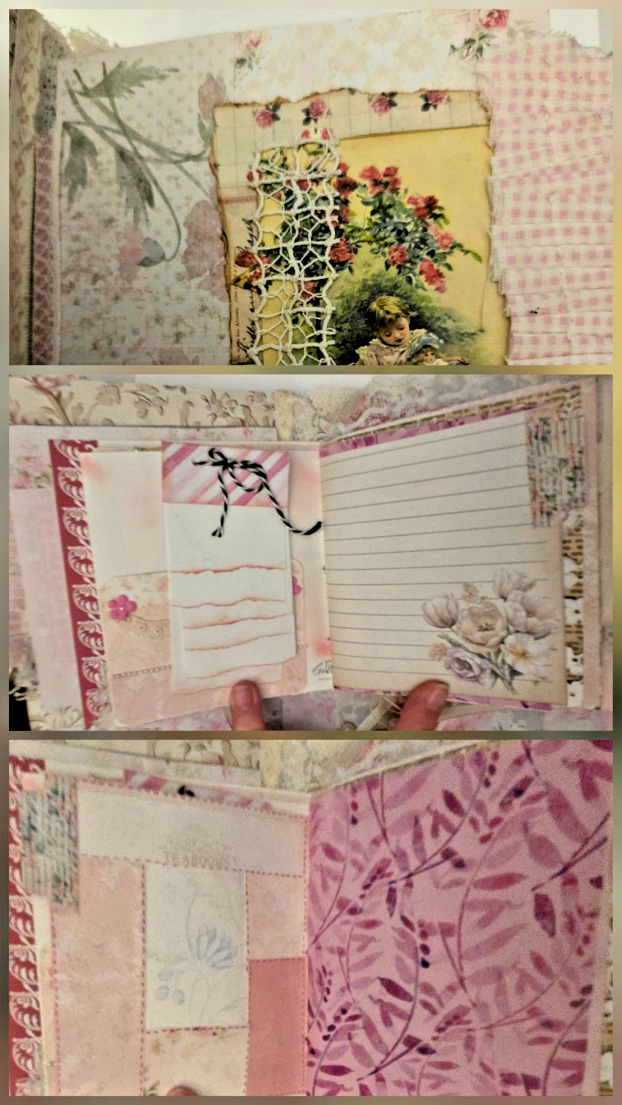 Sweet Junk Journal Perfect for Young Lady Handmade 100+ pages Shabby Chic