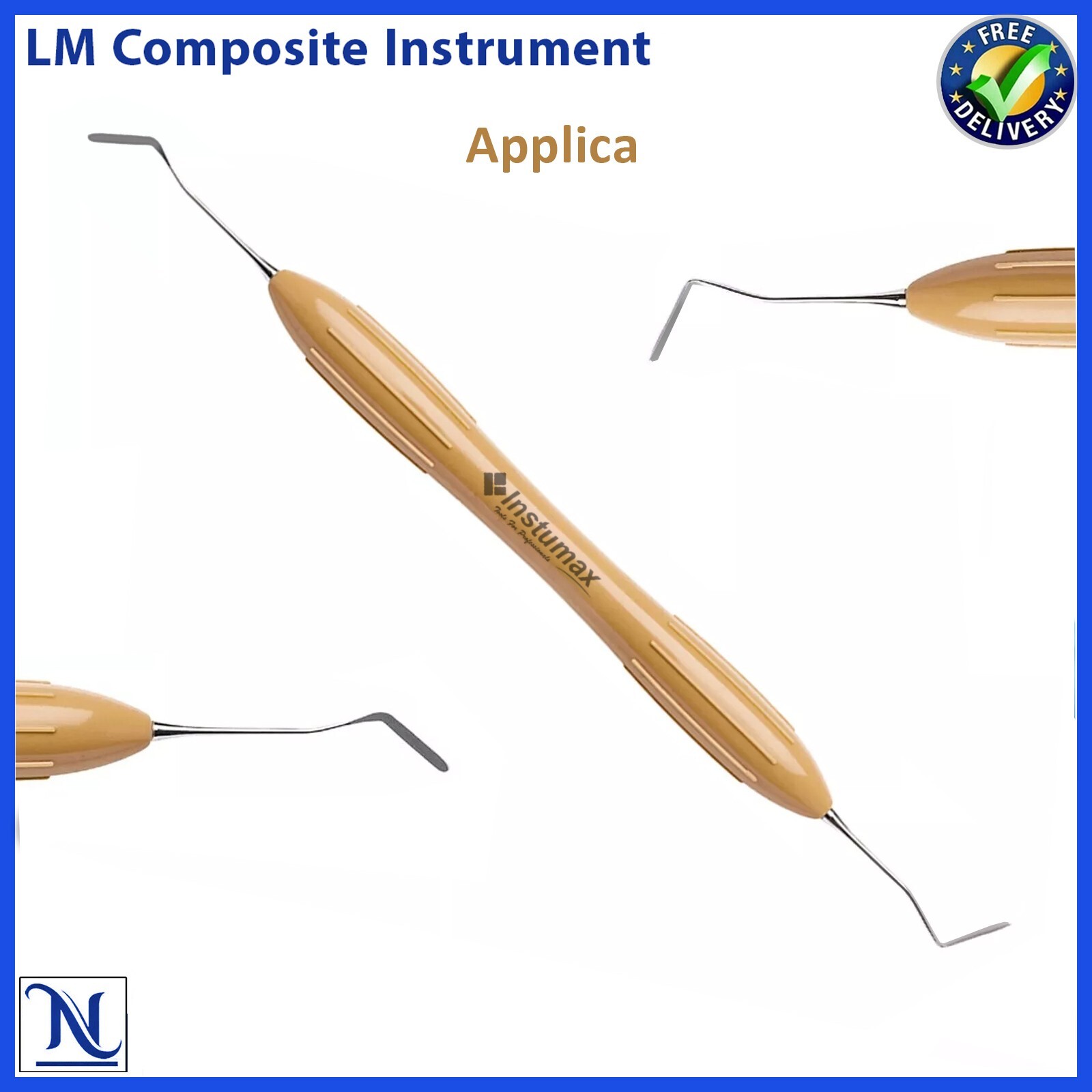 Set 6 Instrumentos de Composite Espátulas, Pluggers y Condensadores Para Dental