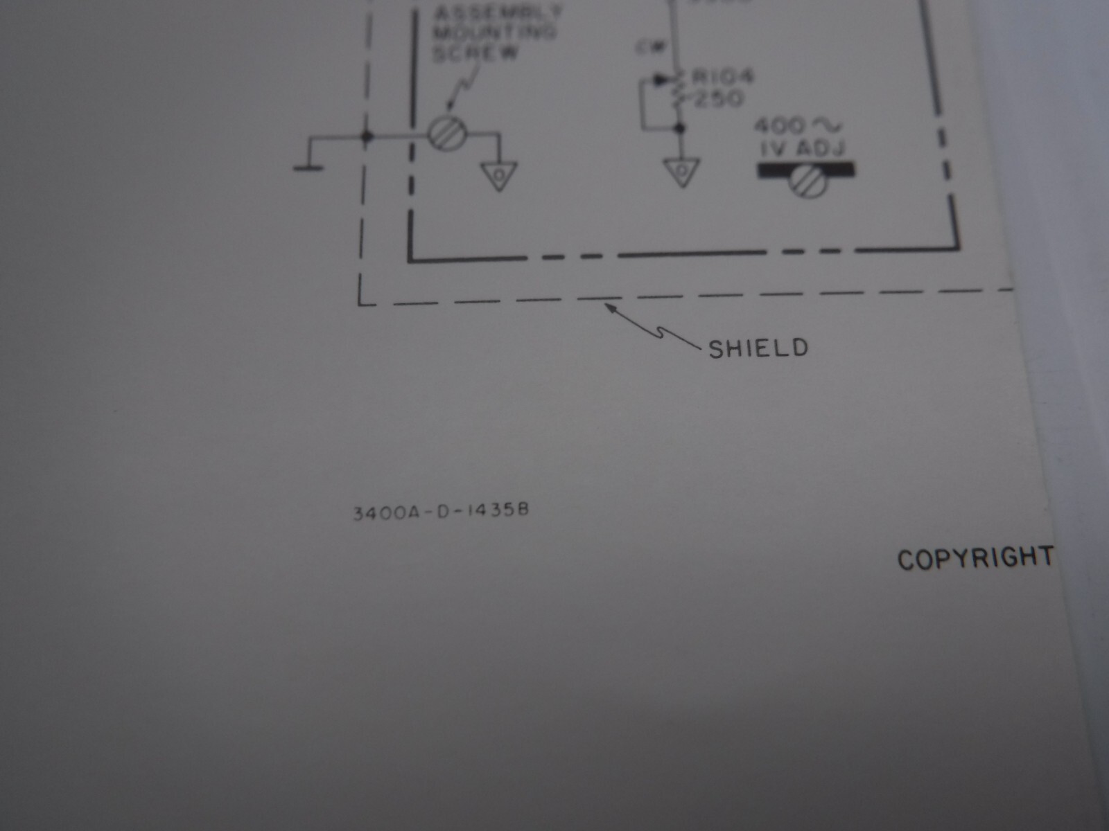 Hewlett Packard 3400A RMS Voltmeter Manual 03400-90008