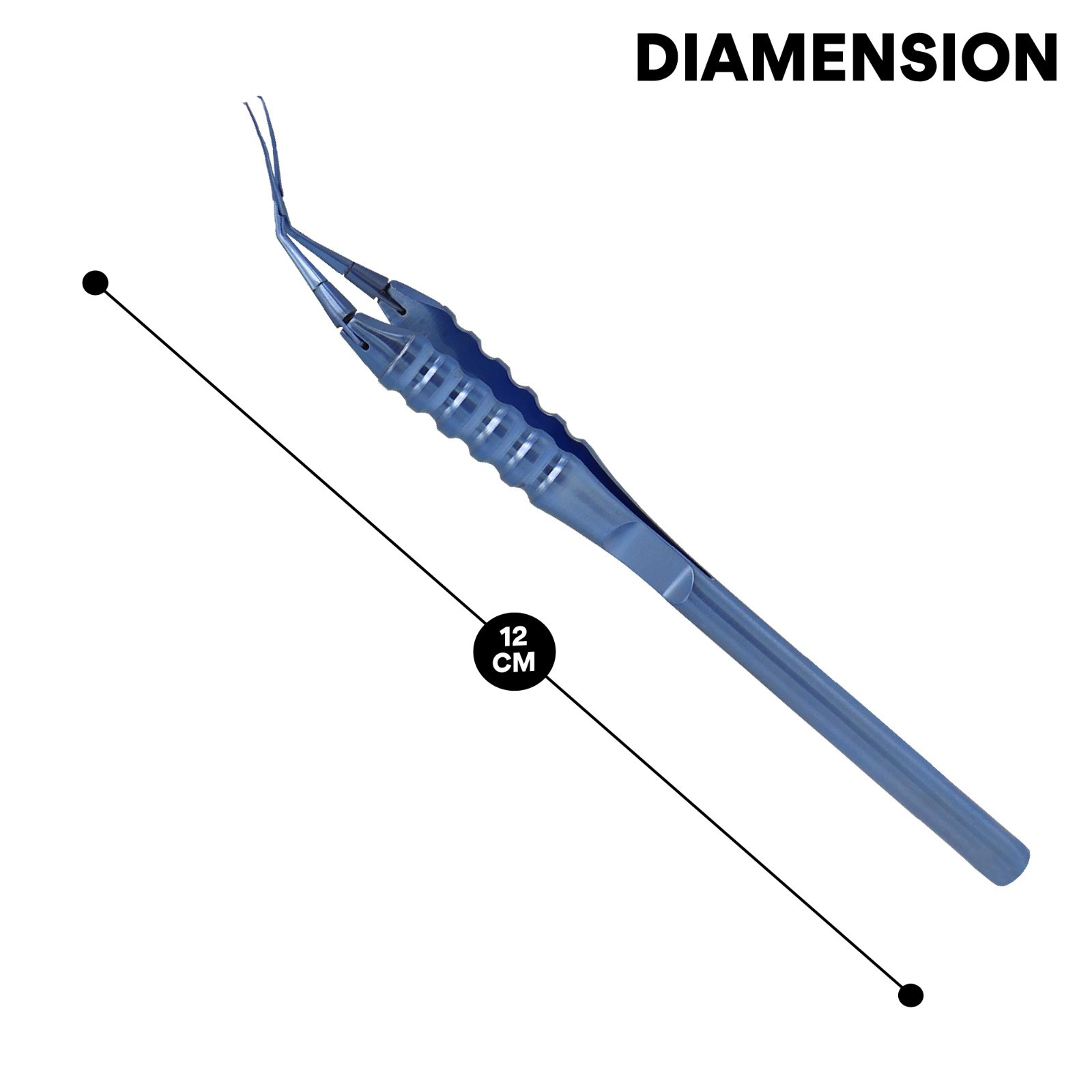 Inamura Capsulorhexis Forceps Cross Action 12 cm Titanium Ophthalmic Instruments