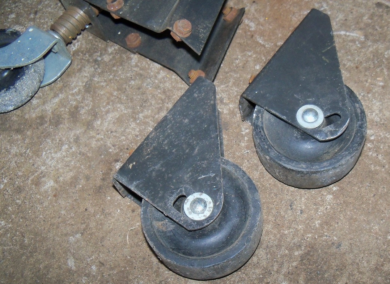 Craftsman 103 Tapered Leg Stand Caster Wheel Set, Superior Screw Jack Style