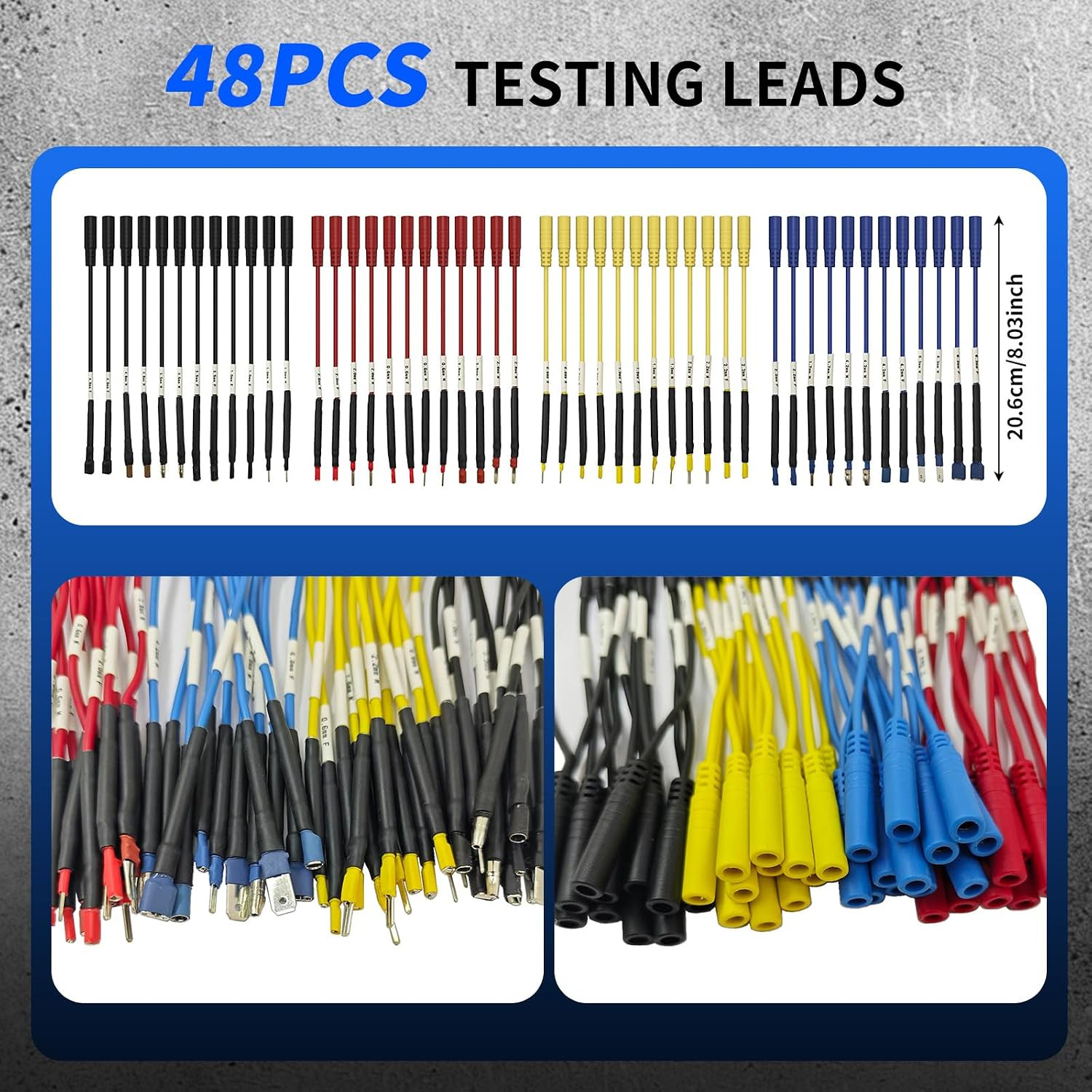76-Pcs Automotive Circuit Test Lead Kit, Multimeter、Electrical Test Leads Kit