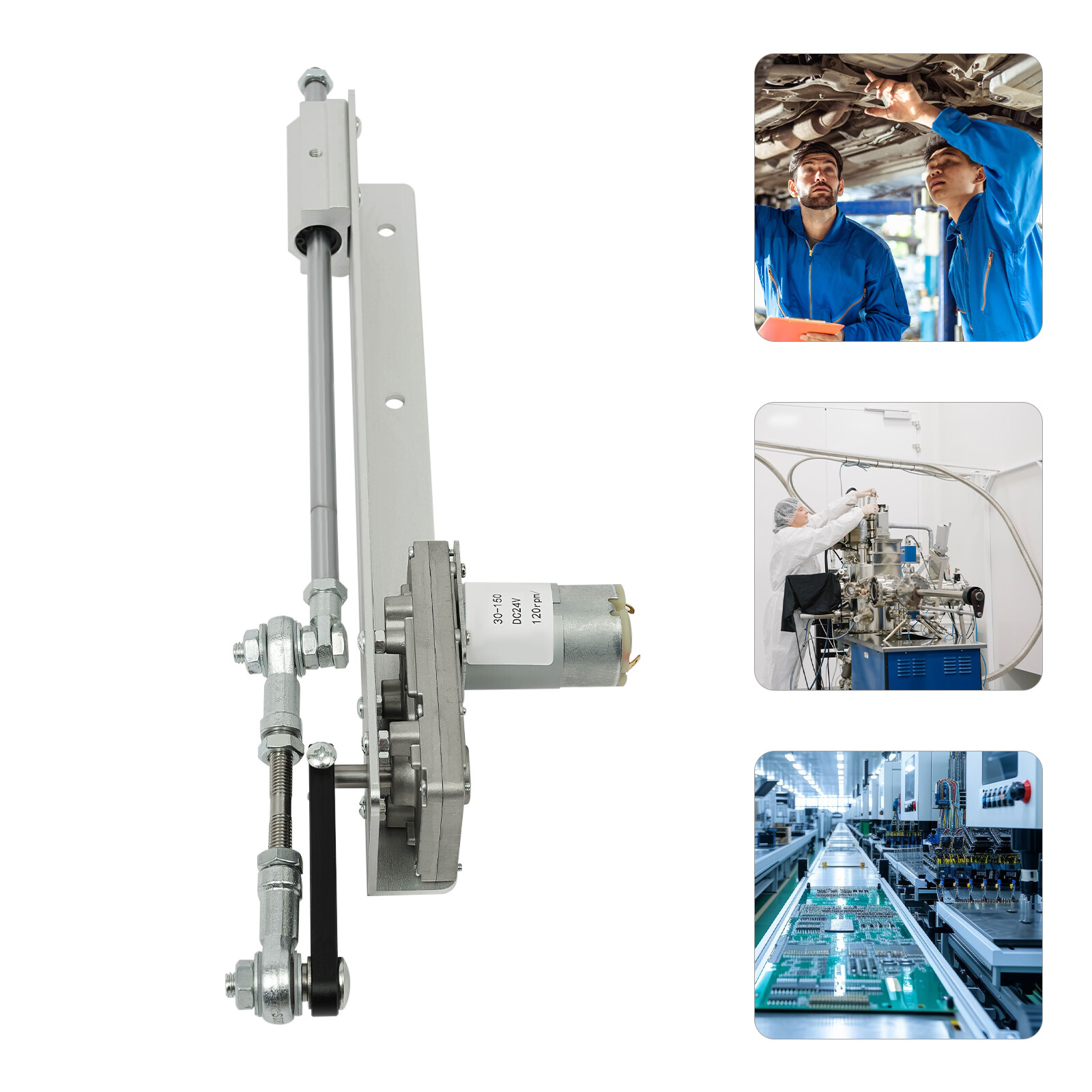 Reciprocating Cycle Linear Motor – Adjustable Stroke Actuator DC 24V, Compact