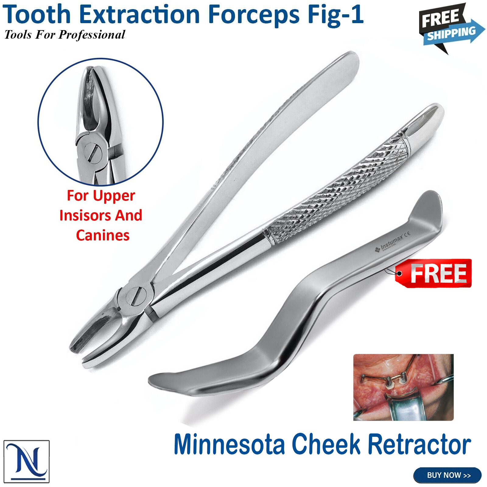 Dental Lower Molar Pliers Extraction Instruments Tooth Extracting Forceps Fig.73