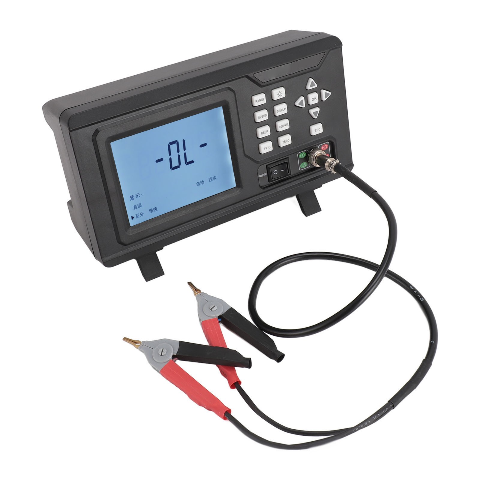 NEW Resistance Tester 10uΩ To 2MΩ LCD Display Portable Low Resistance Milliohm