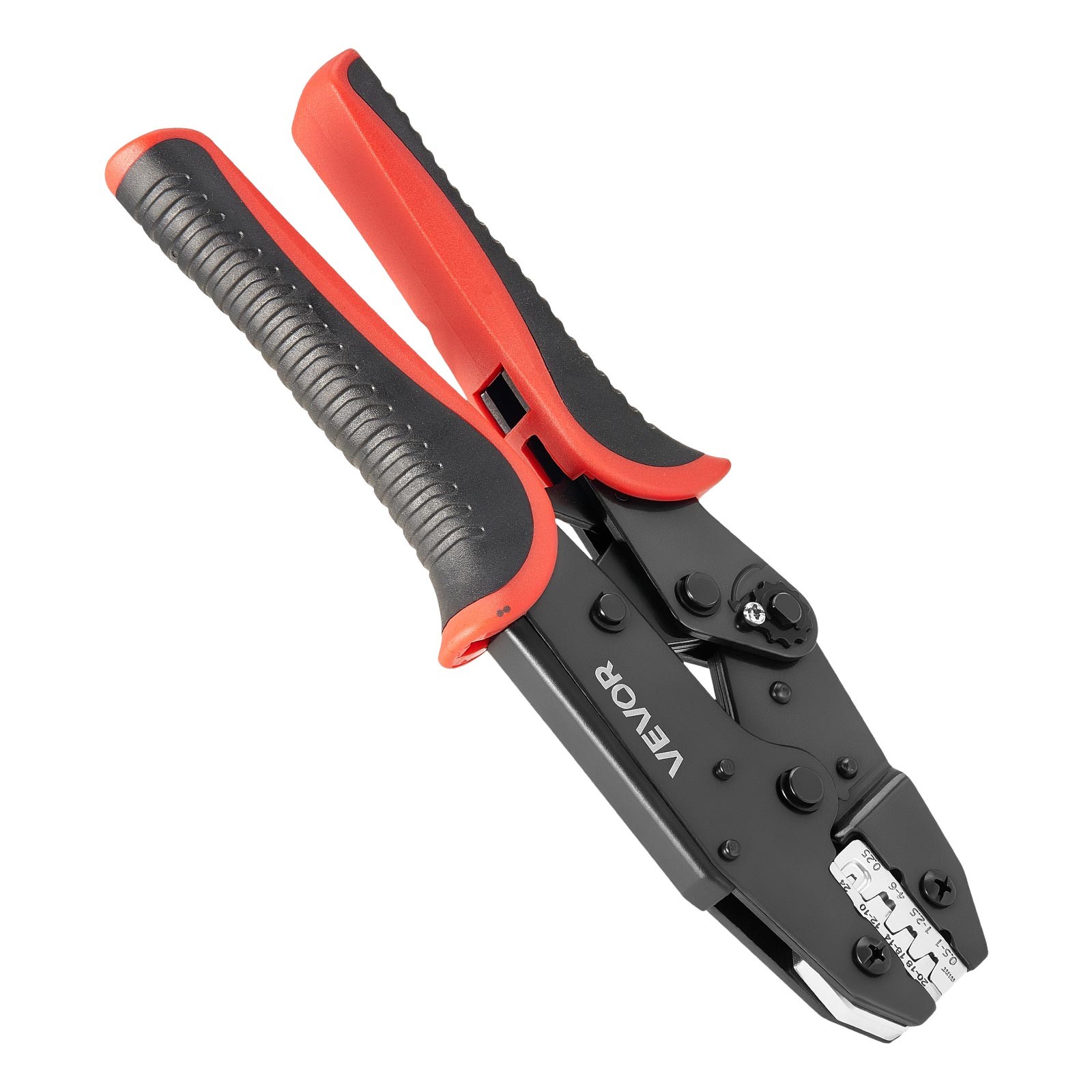 VEVOR Crimping Tool Ratcheting Wire Crimper 24-10 AWG for Electrical Terminals