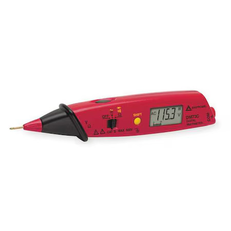 Amprobe Dm73c Digital Multimeter, 600 V Max Dc, 3.4 V Max Ac, Average, 3,