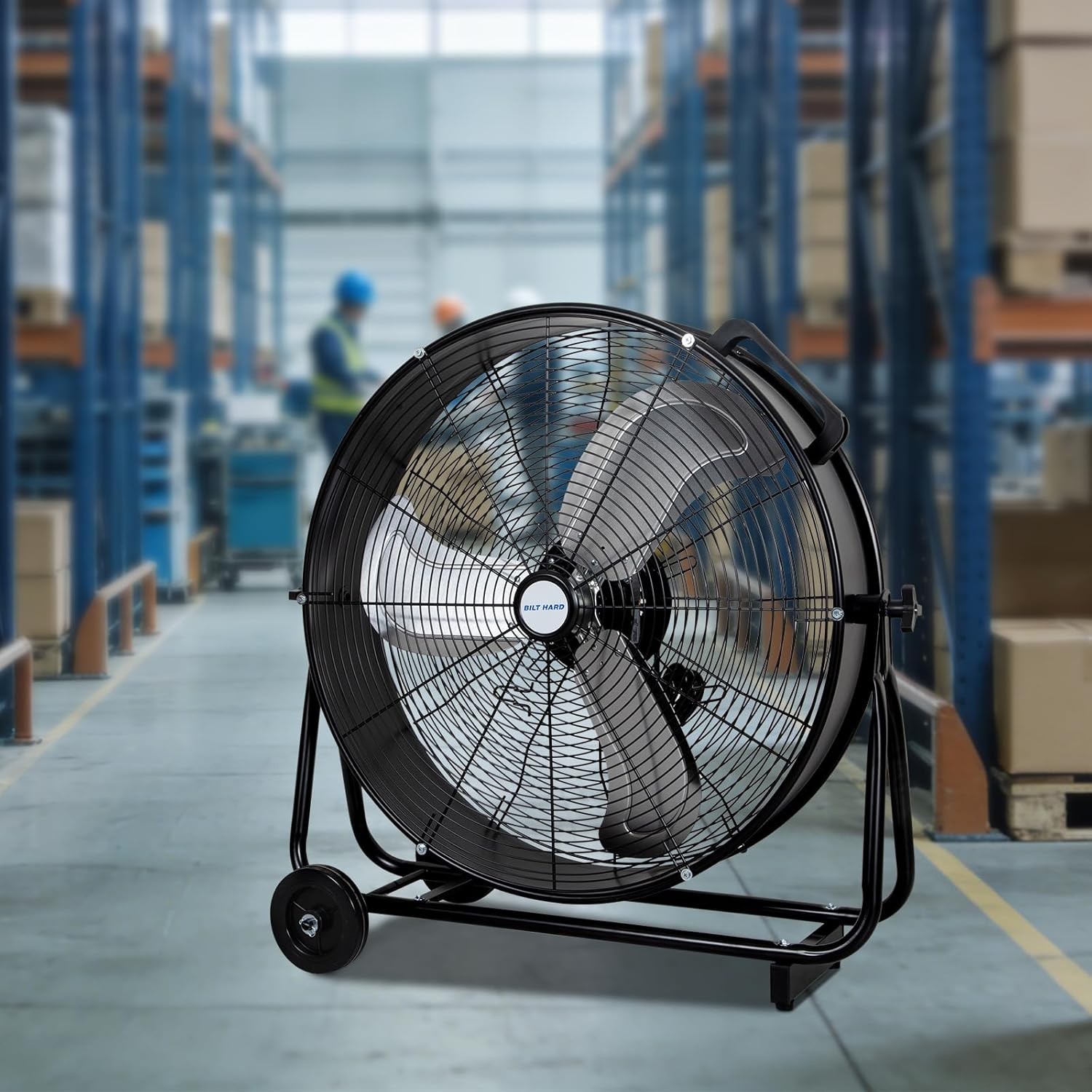 BILT HARD 24″ 8100 CFM Industrial Drum Fan 3 Speed for Garage UL Listed