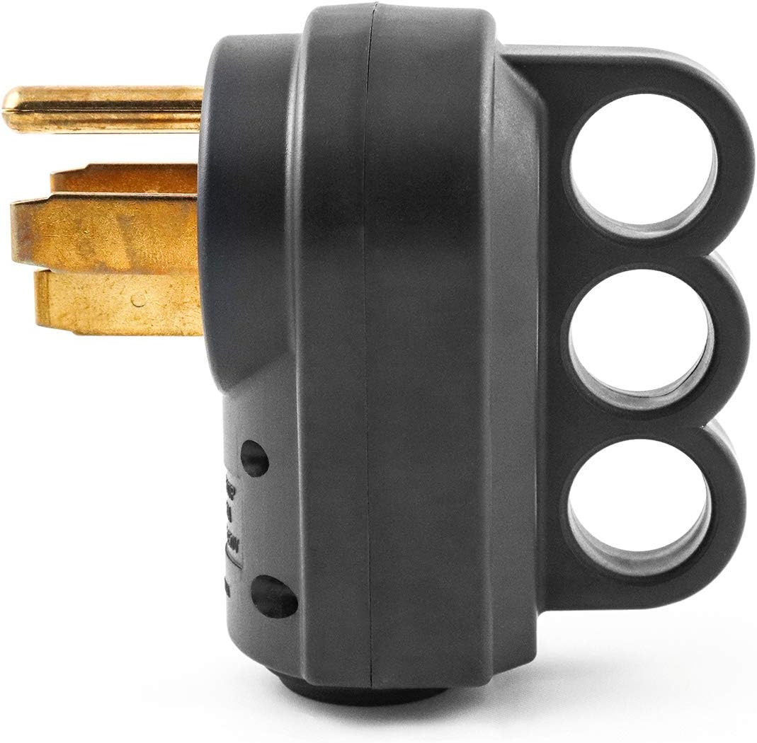 Nema 14-50P 50 Amp Male RV Replacement Plug, 125/250V Power Assembly Plug with H