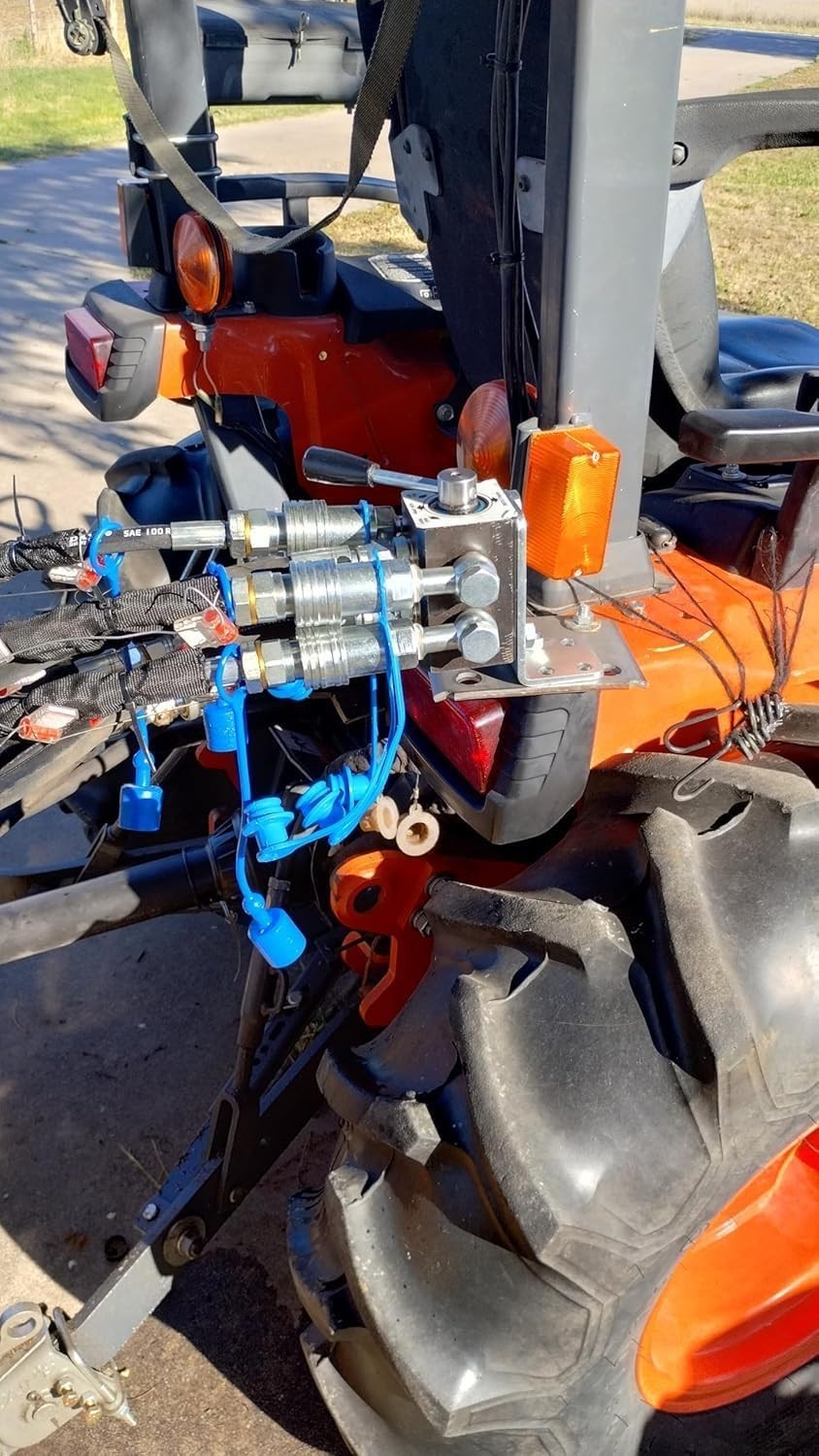 New Tractor Remote 6 Port Diverter Valve Manual, 2 into 4 ports with Bracket