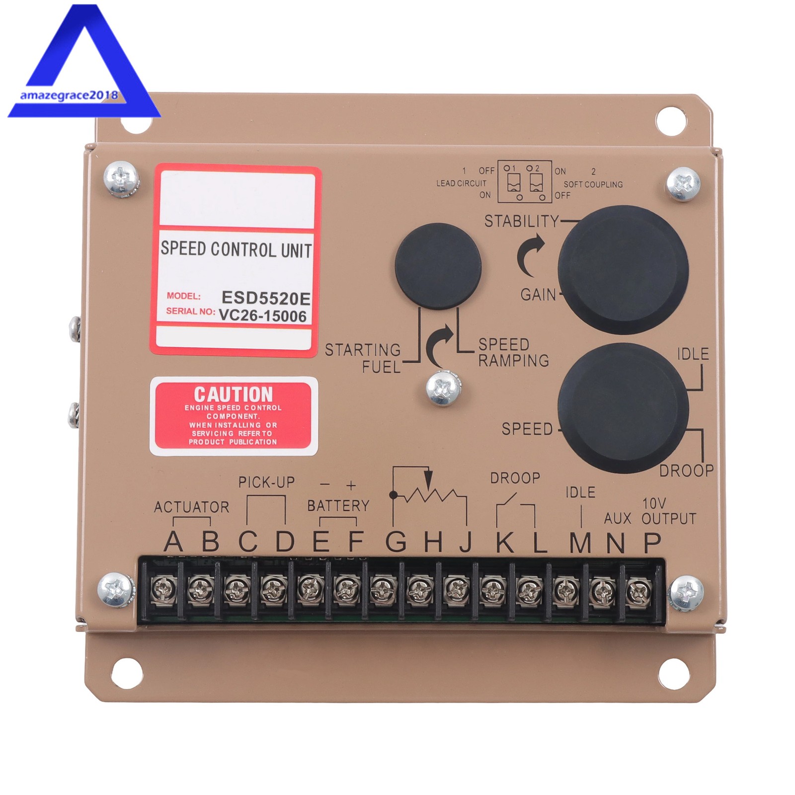 ESD5520E Alternator Governor Control Unit Generator Electronic Speed Controller