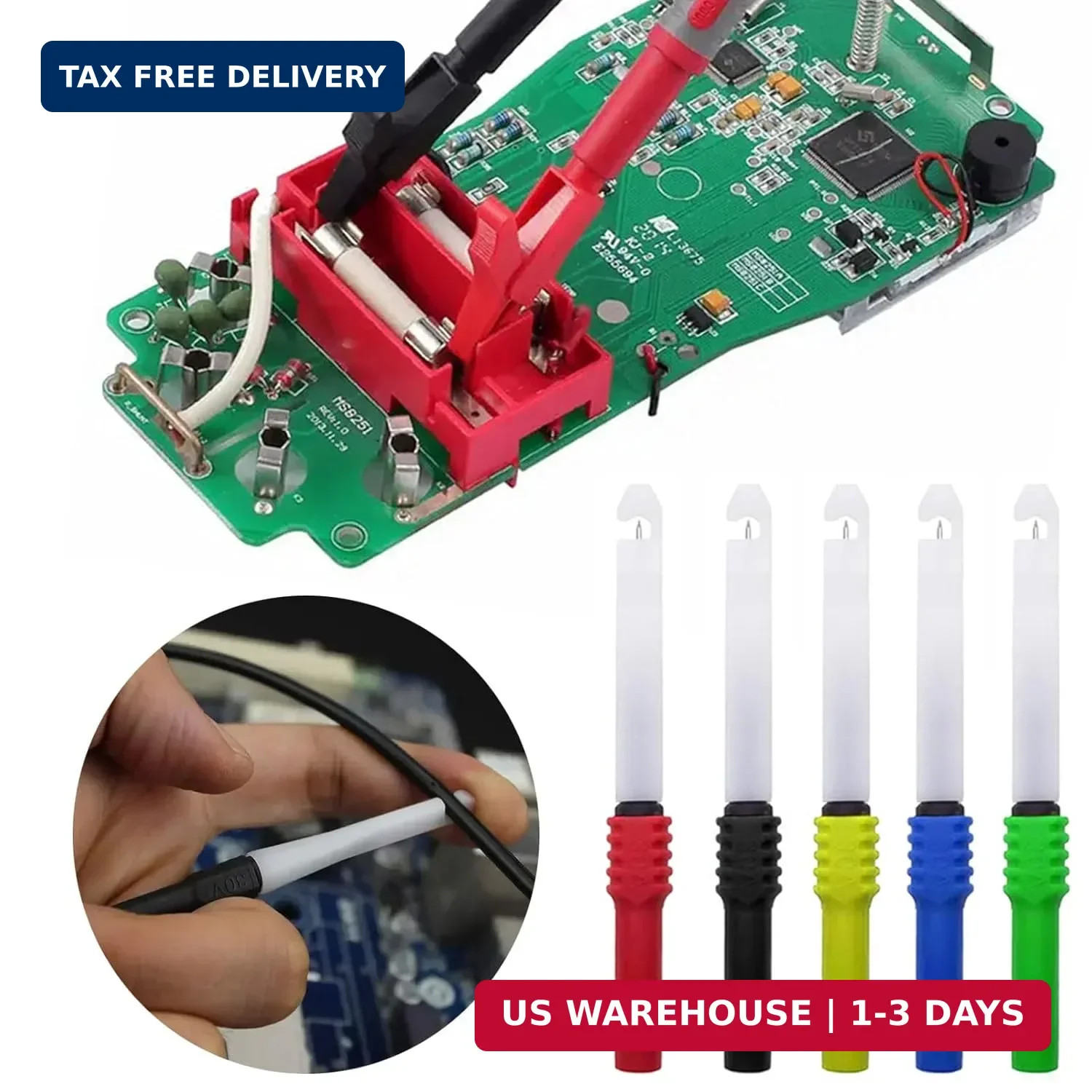 Linkhood 31PCS Back Probe Kit, Banana Plug to Copper Alligator Clip Automotive T