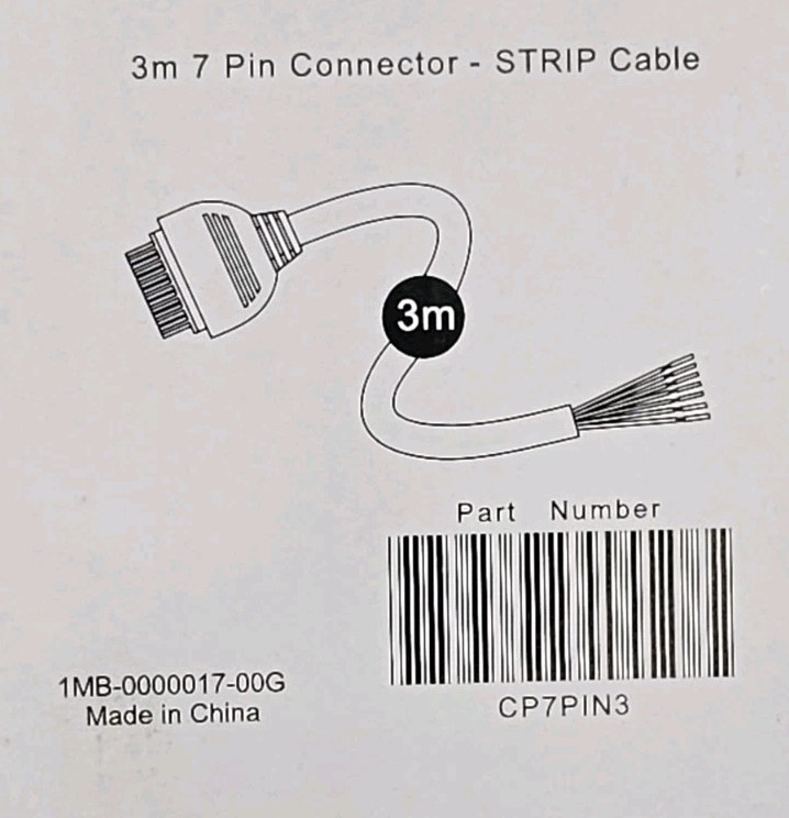 CyberPower CP7PIN3 3M FTTx Telecom Cable 7-Pin ONT CyberShield DC 9.5ft New