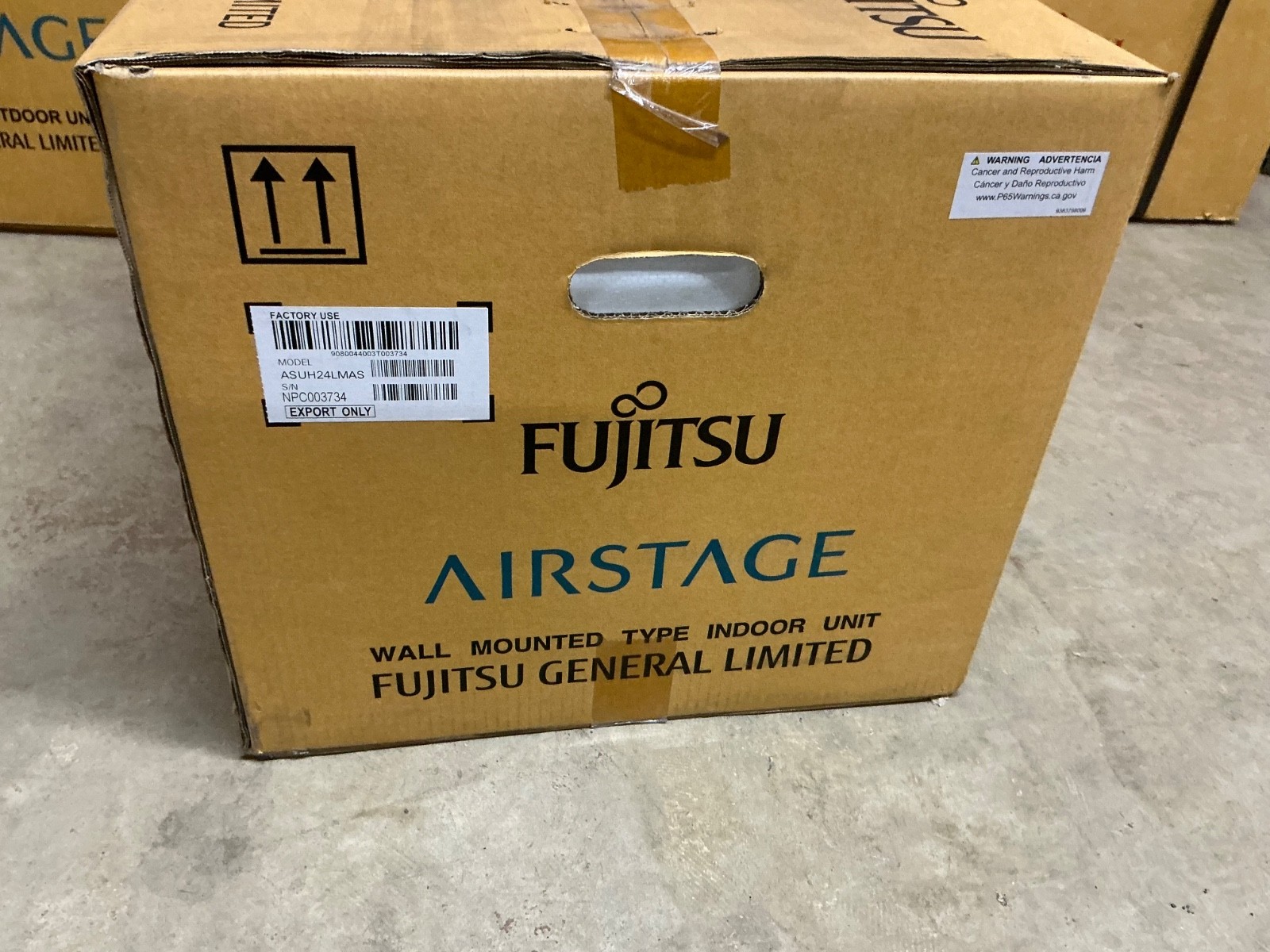 Fujitsu 24,000 BTU Wall Mounted Unit – Single Zone – ASUH24LMAS – NEW IN BOX!